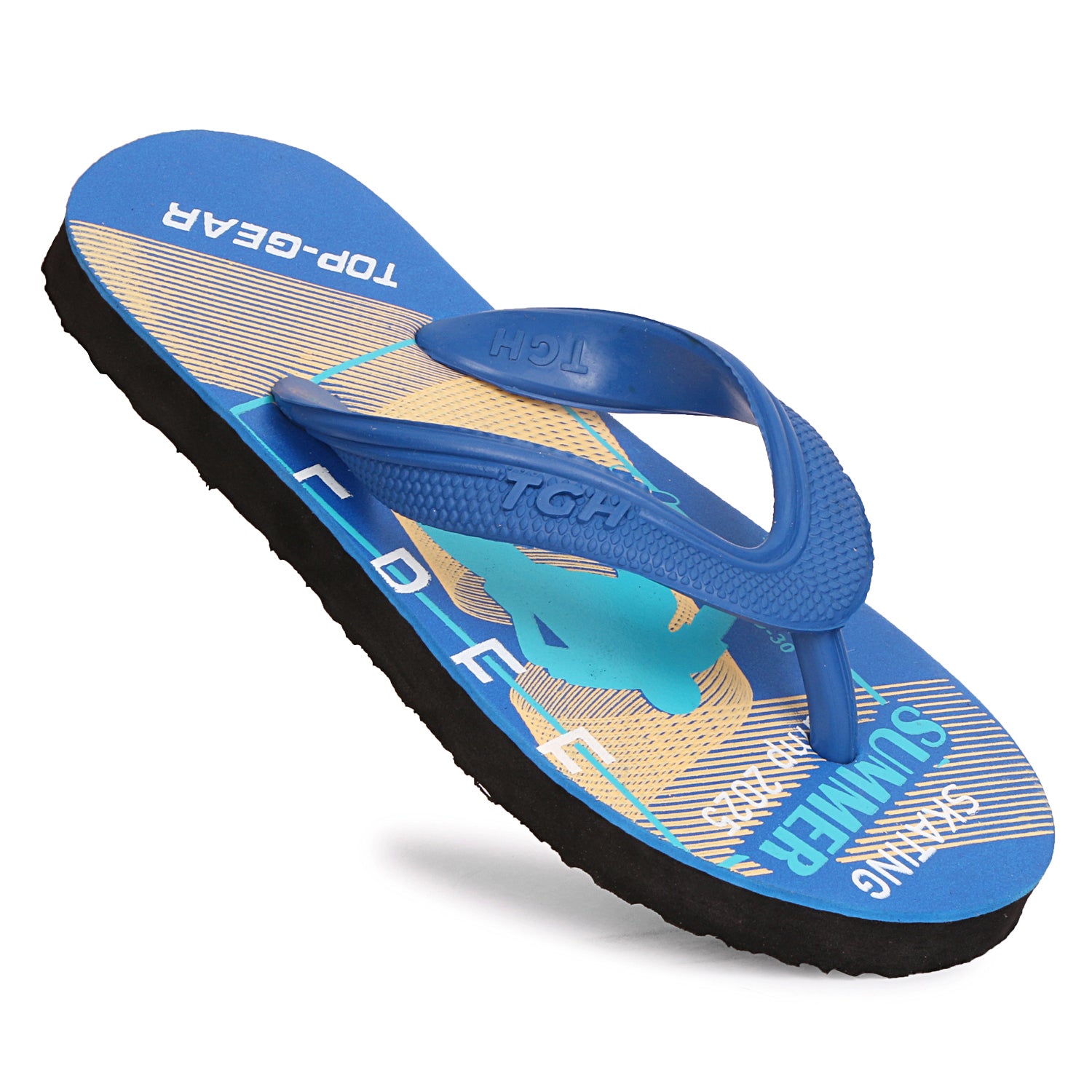 Boys & Girls Slip On Slipper Flip Flop (Multicolor Blue)