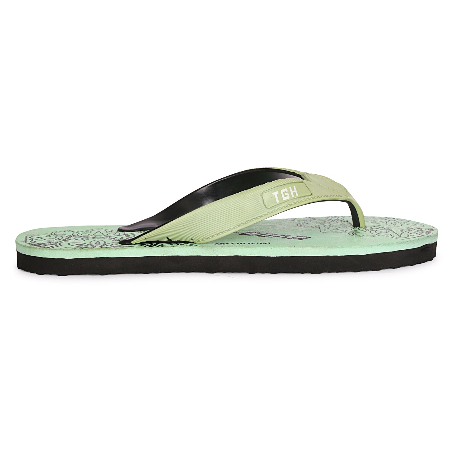 Women Flip Flops (Pink, Black , 4)