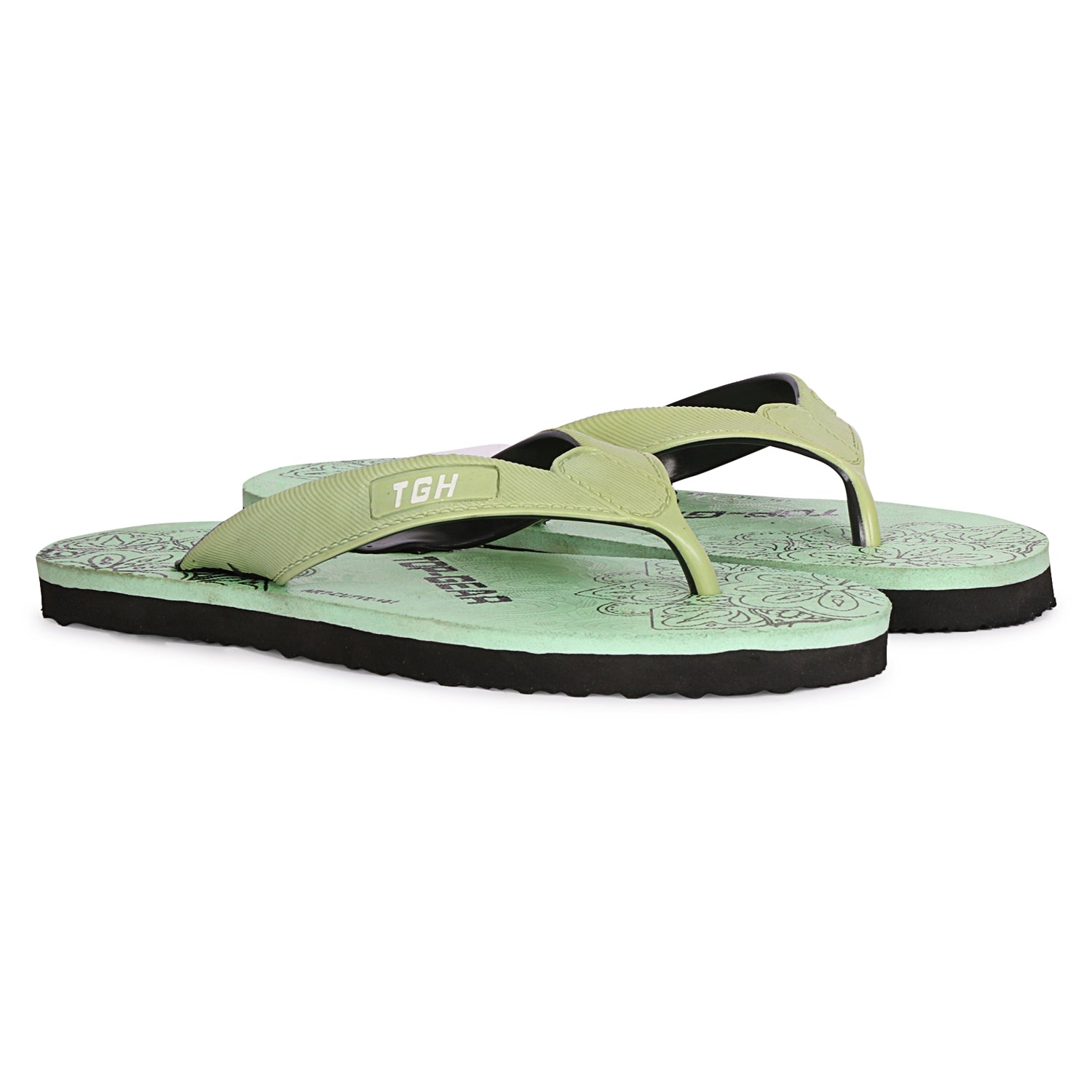 Women Flip Flops (Pink, Black , 4)
