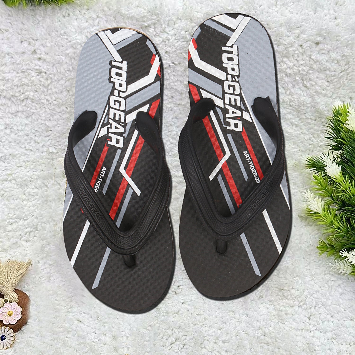 Boys & Girls Slip On Slipper Flip Flop (Black)