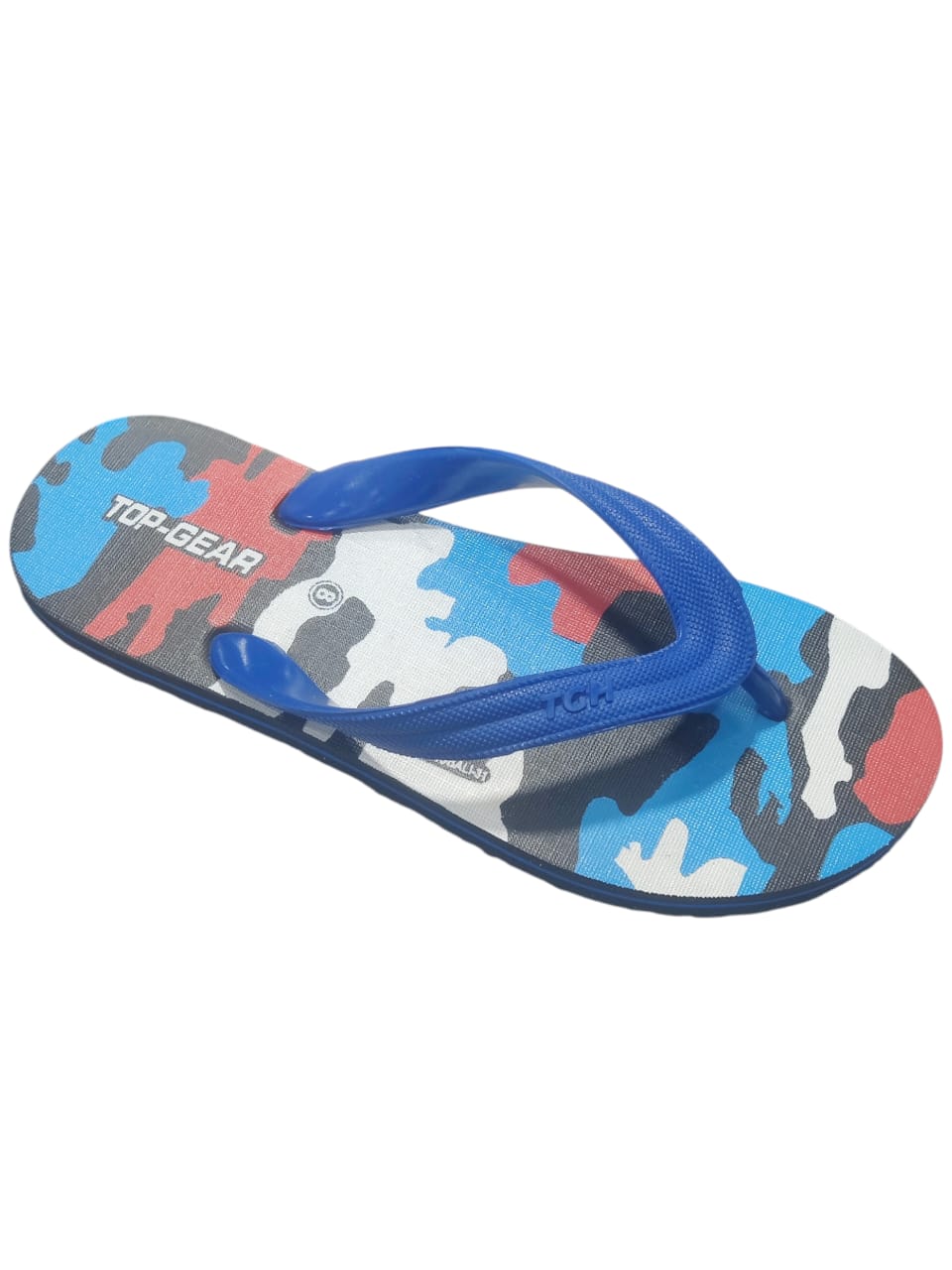 Men Flip Flops (Blue, Black , 10)
