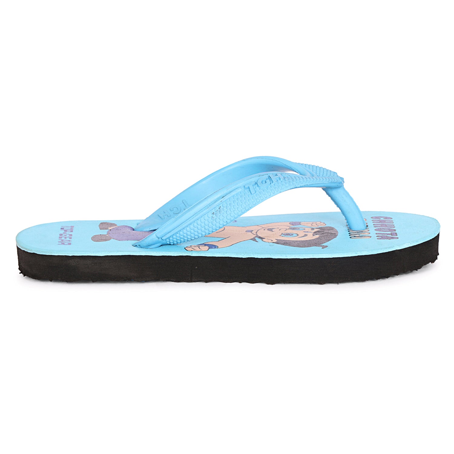 Boys & Girls Slip On Slipper Flip Flop  (Multicolor Blue )