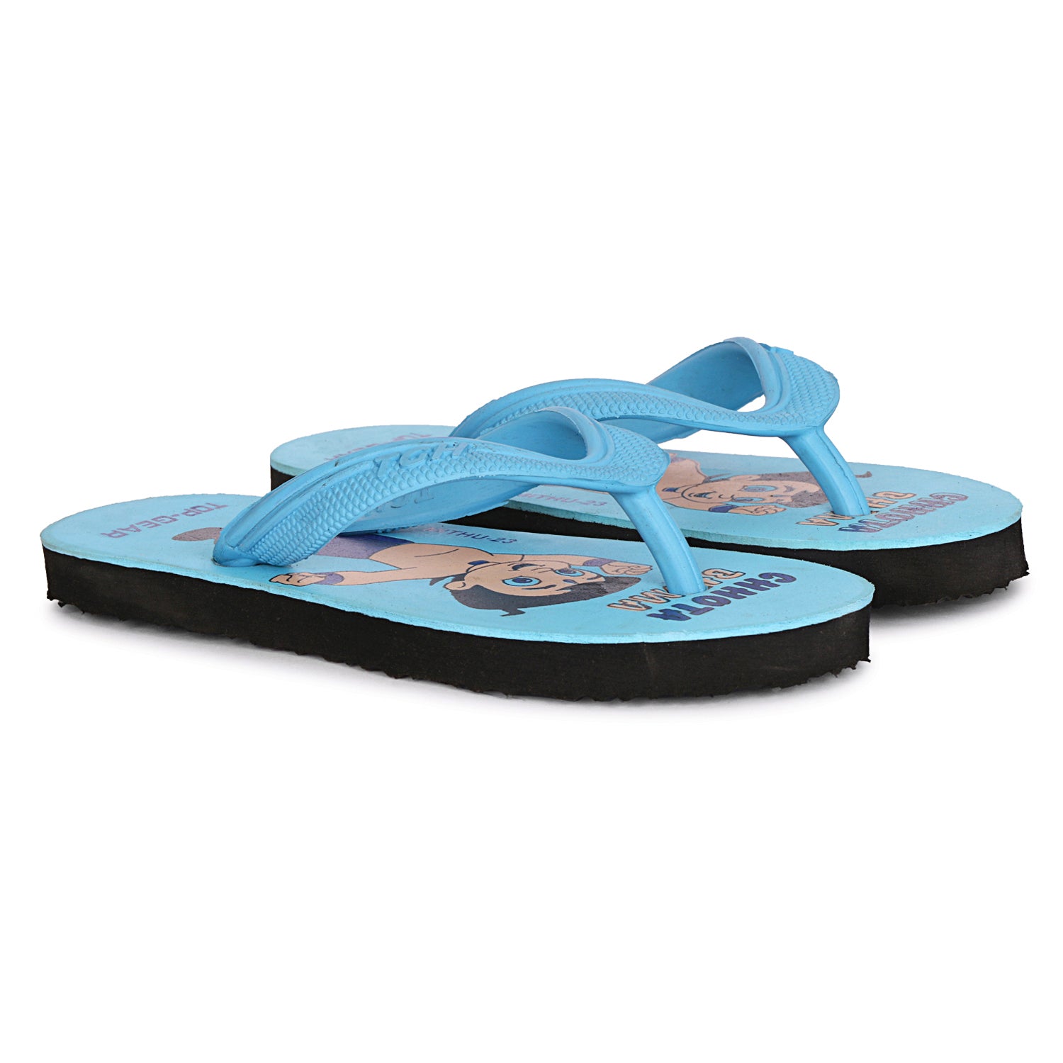 Boys & Girls Slip On Slipper Flip Flop  (Multicolor Blue )