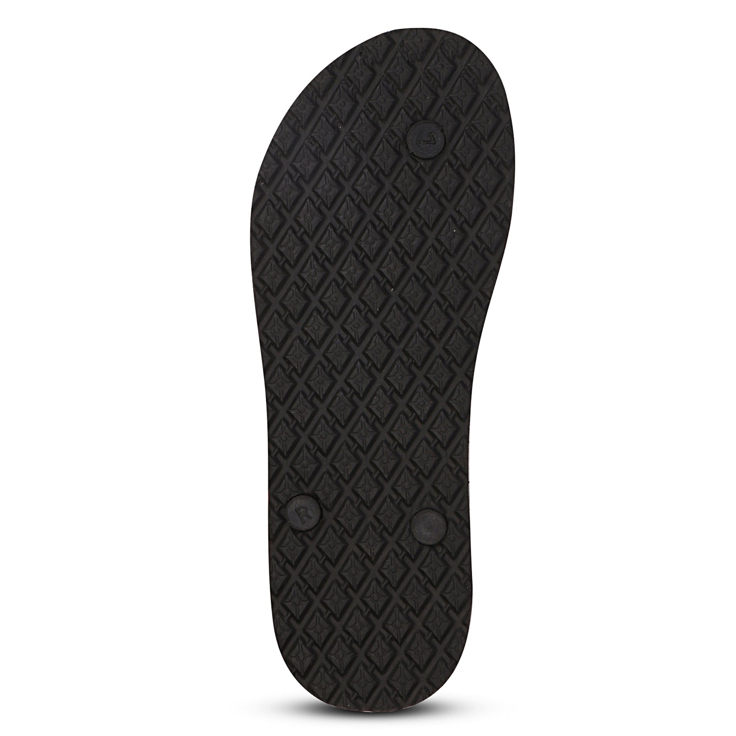 Men Flip Flops  (Black, Red , 8)