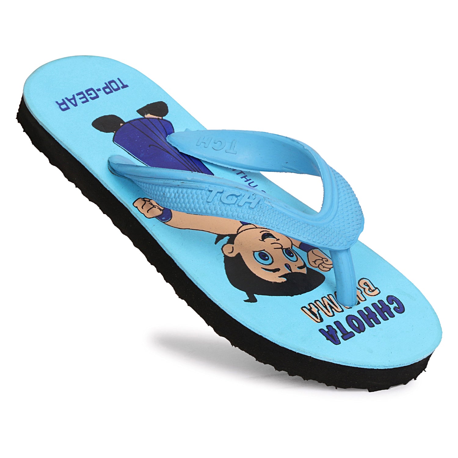 Boys & Girls Slip On Slipper Flip Flop  (Multicolor Blue )