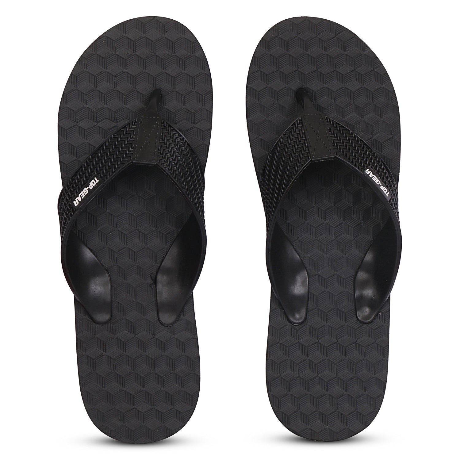 Men Flip Flops  (Grey, Black , 9)