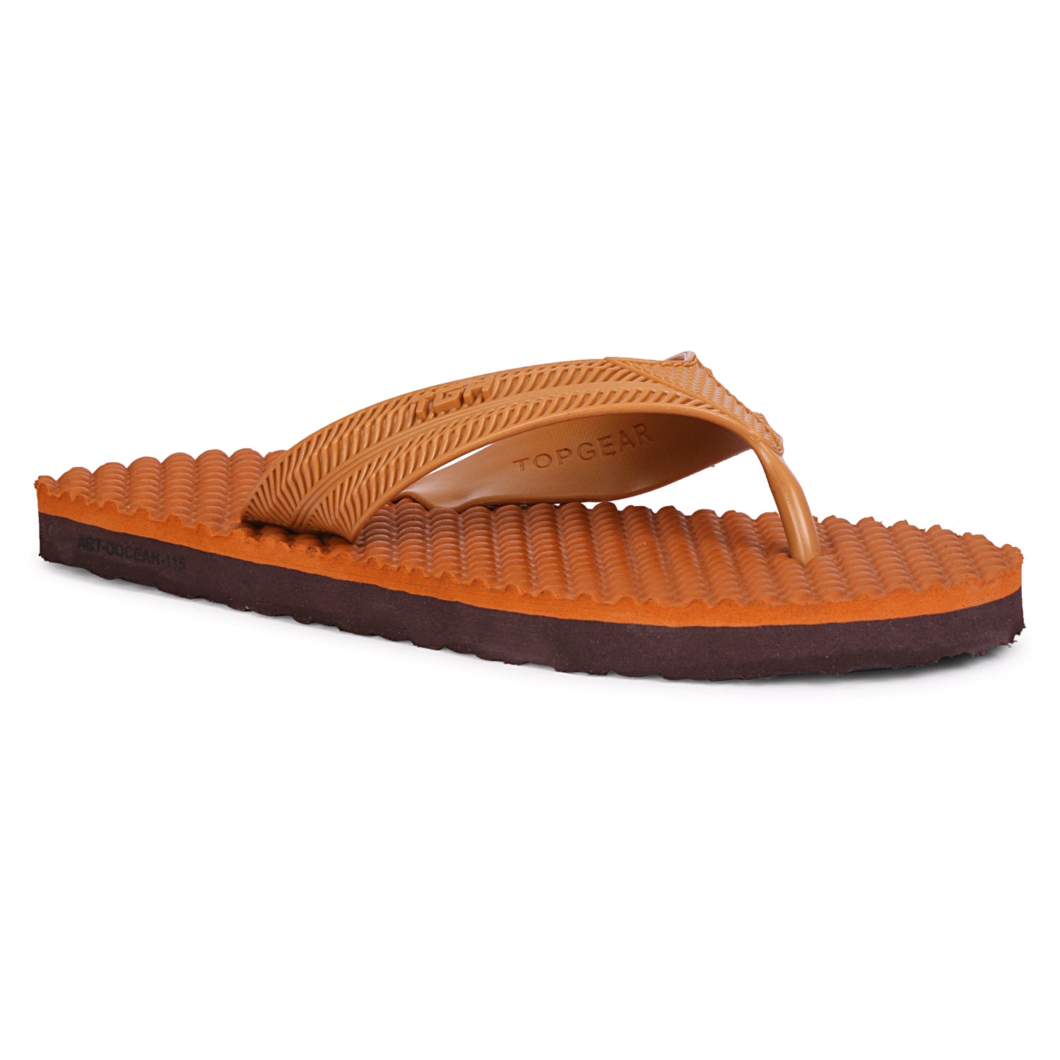 Men Flip Flops  (Brown , 9)