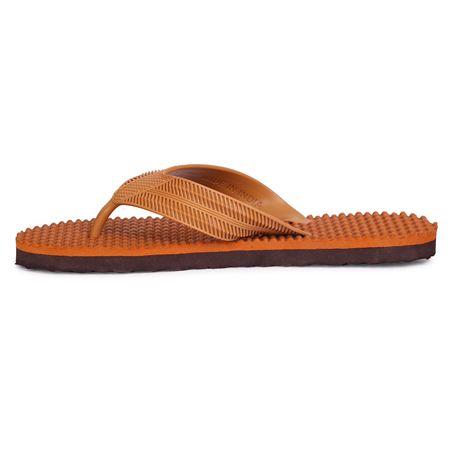 Men Flip Flops  (Brown , 9)