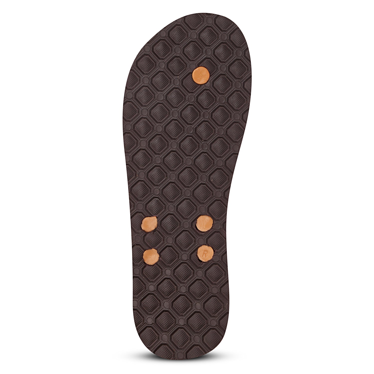 Men Flip Flops  (Brown , 9)