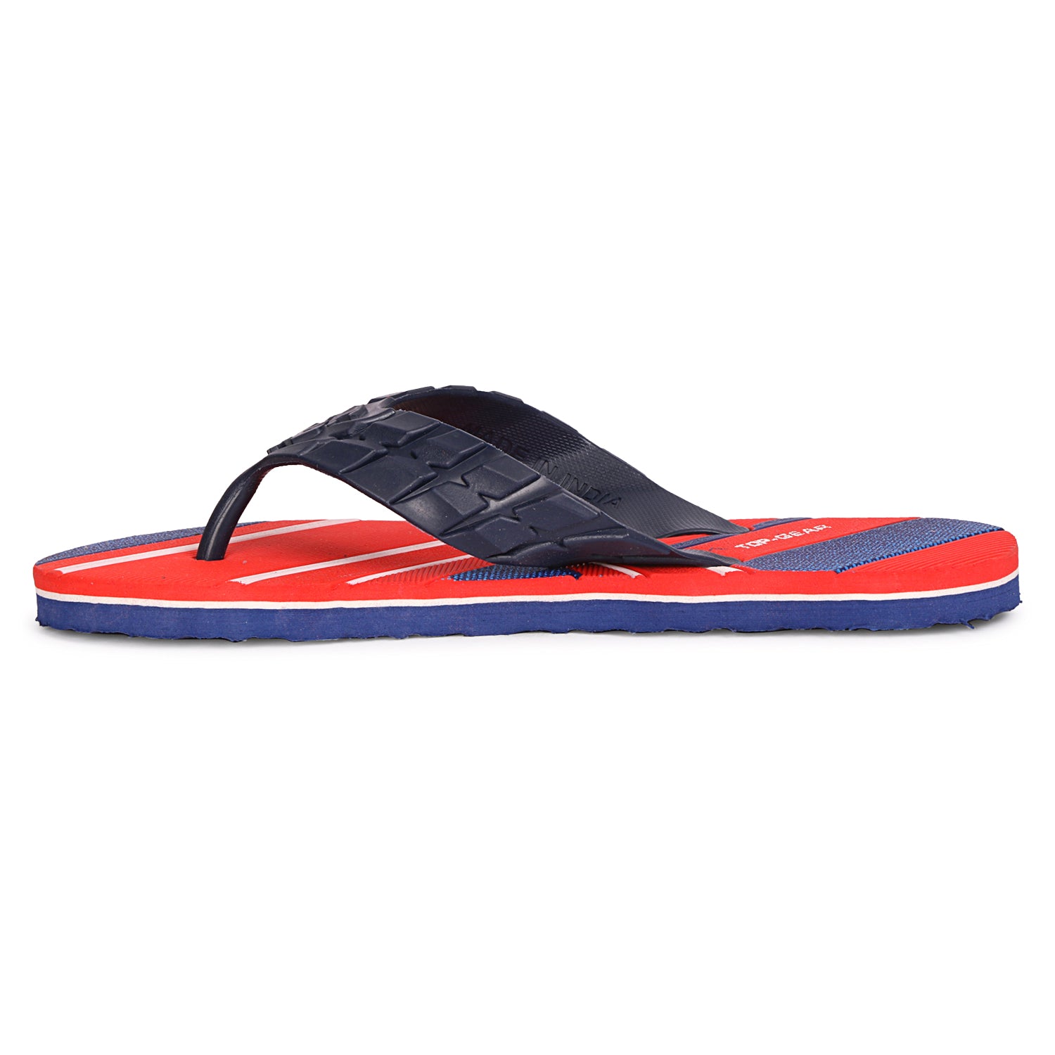 Men Flip Flops  (Natural, Red , 6)