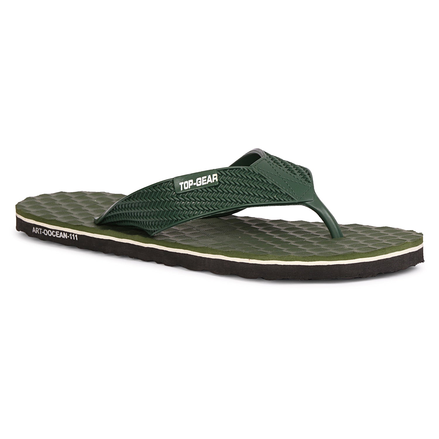 Men Flip Flops  (Navy, Blue , 9)