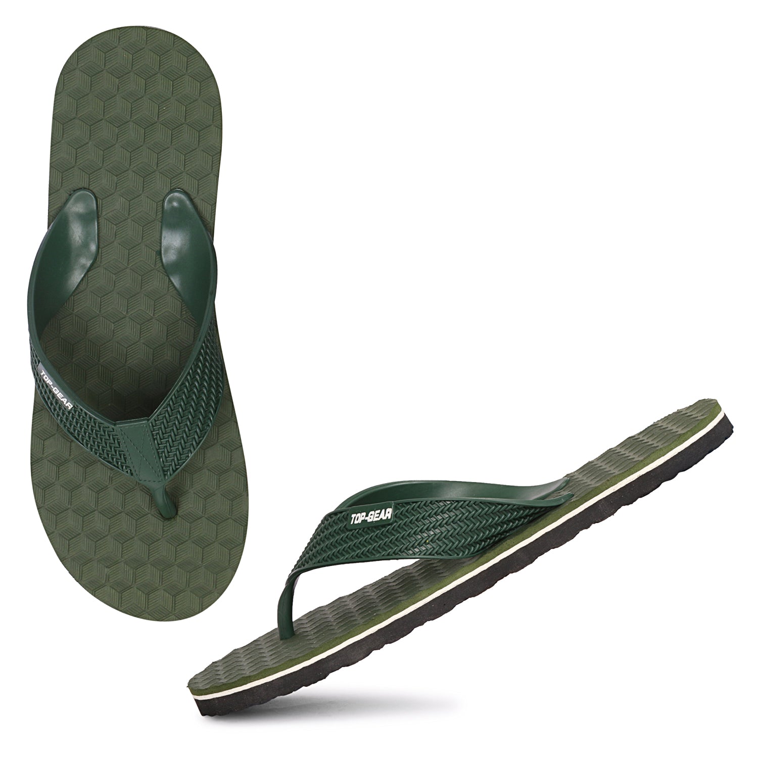 Men Flip Flops  (Navy, Blue , 9)