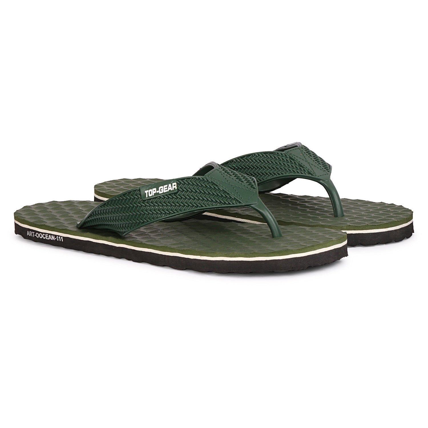 Men Flip Flops  (Navy, Blue , 9)