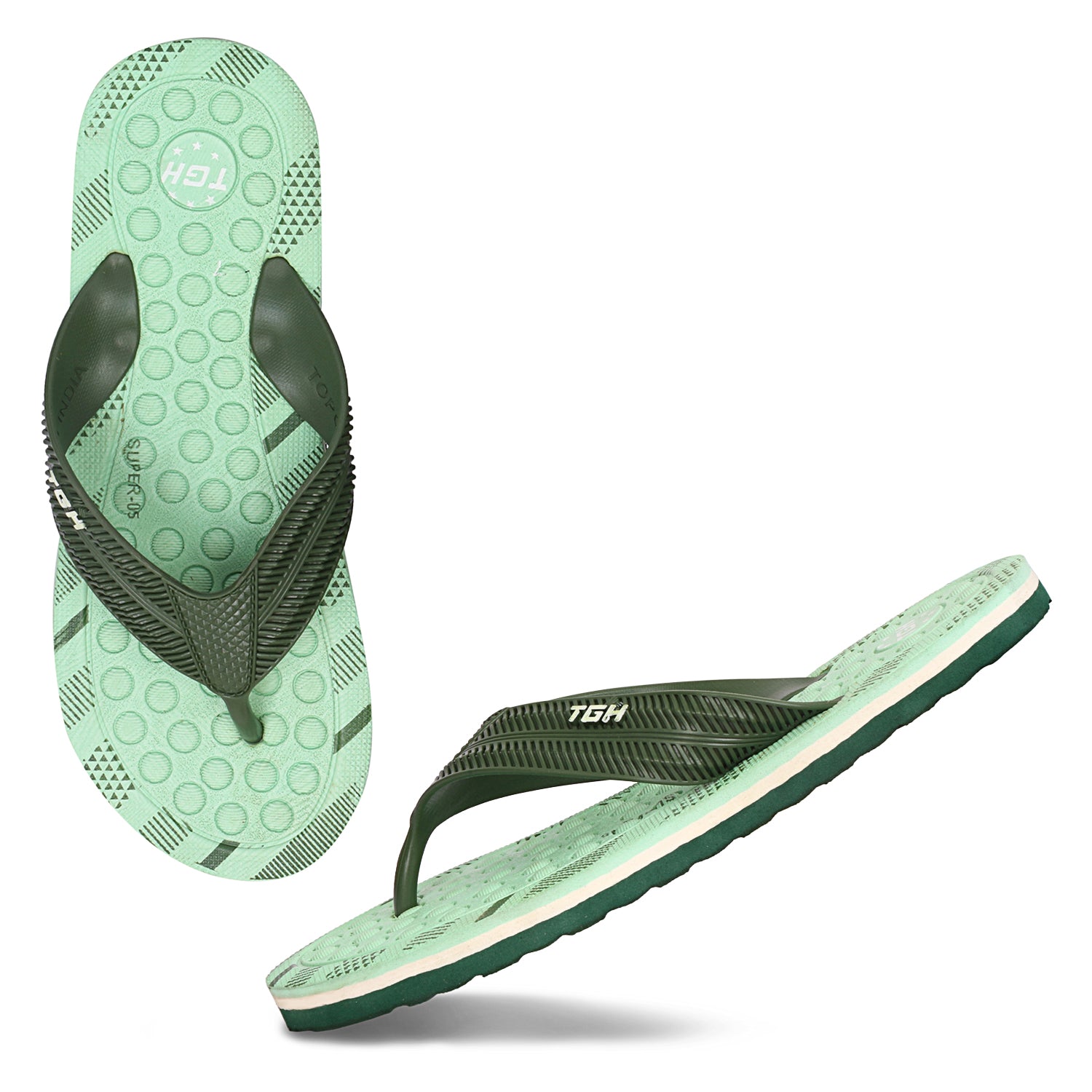 Men Slides  (Green , 6)
