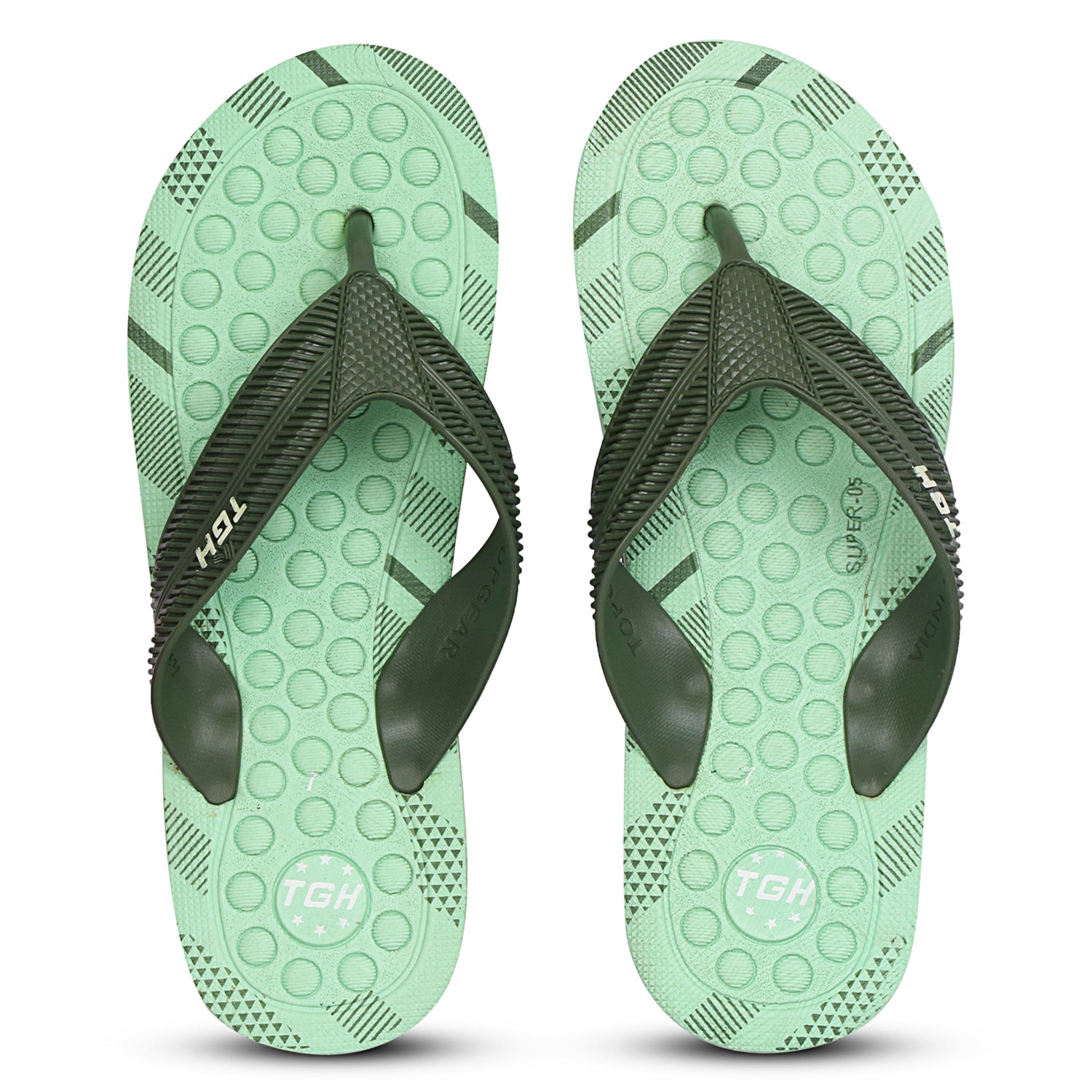 Men Slides  (Green , 6)