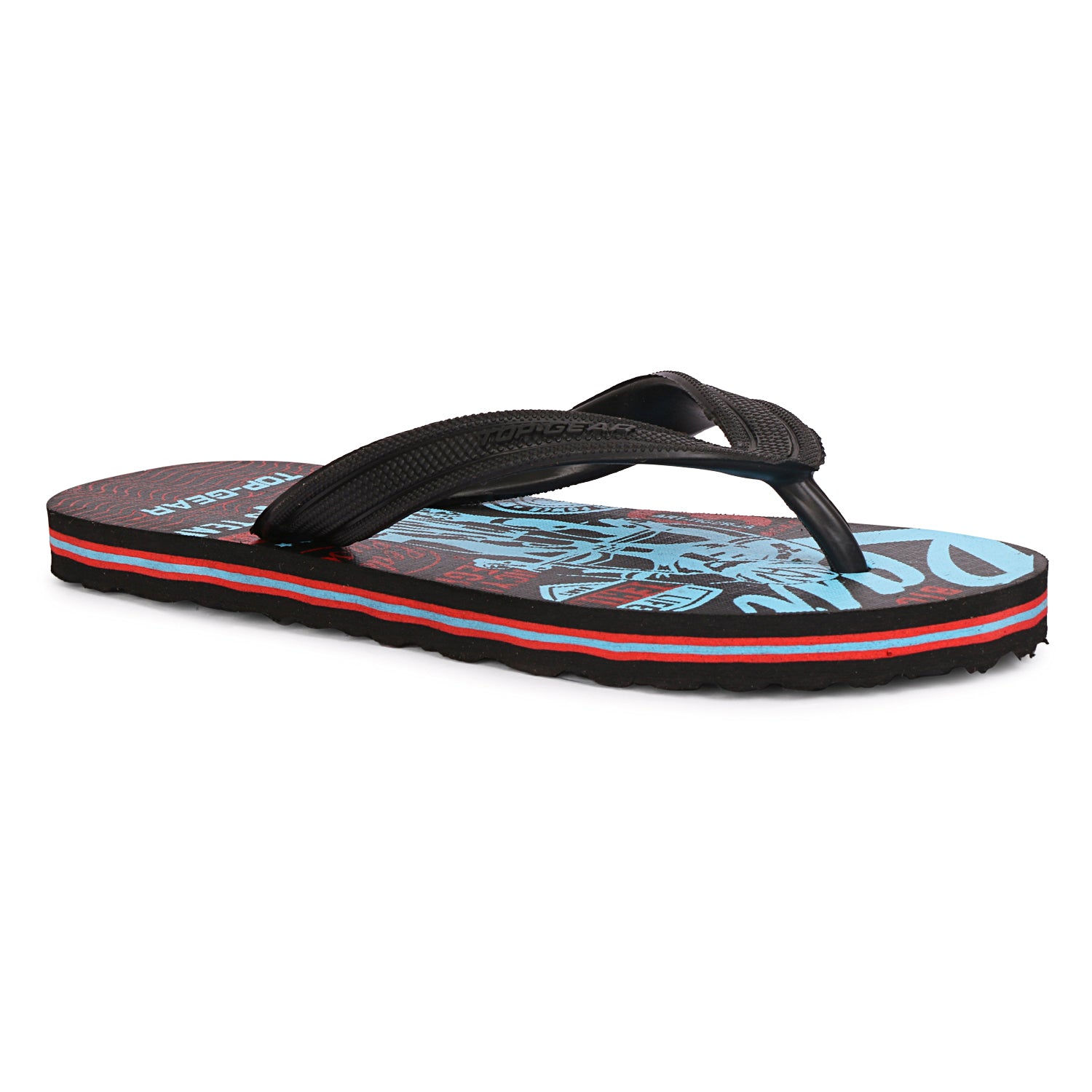 Stylish Blue and Black Slippers