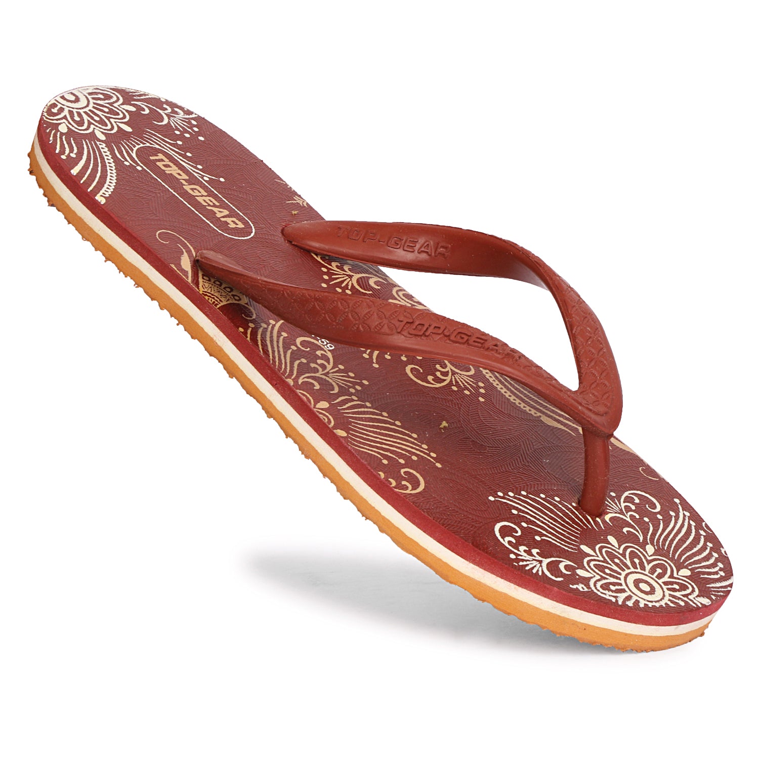 Women Slippers  (Maroon , 6)