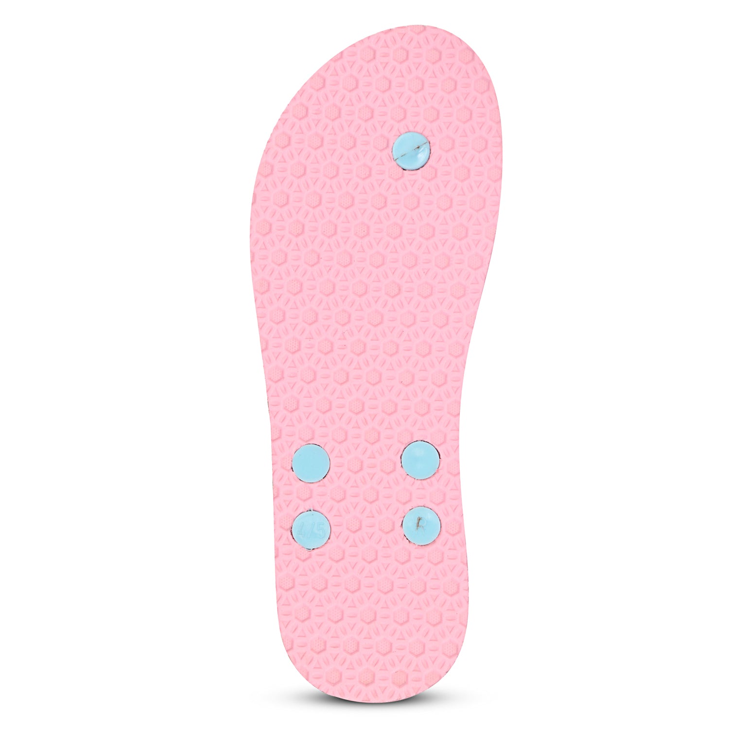 Women Flip Flops  (Green, Pink , 7)