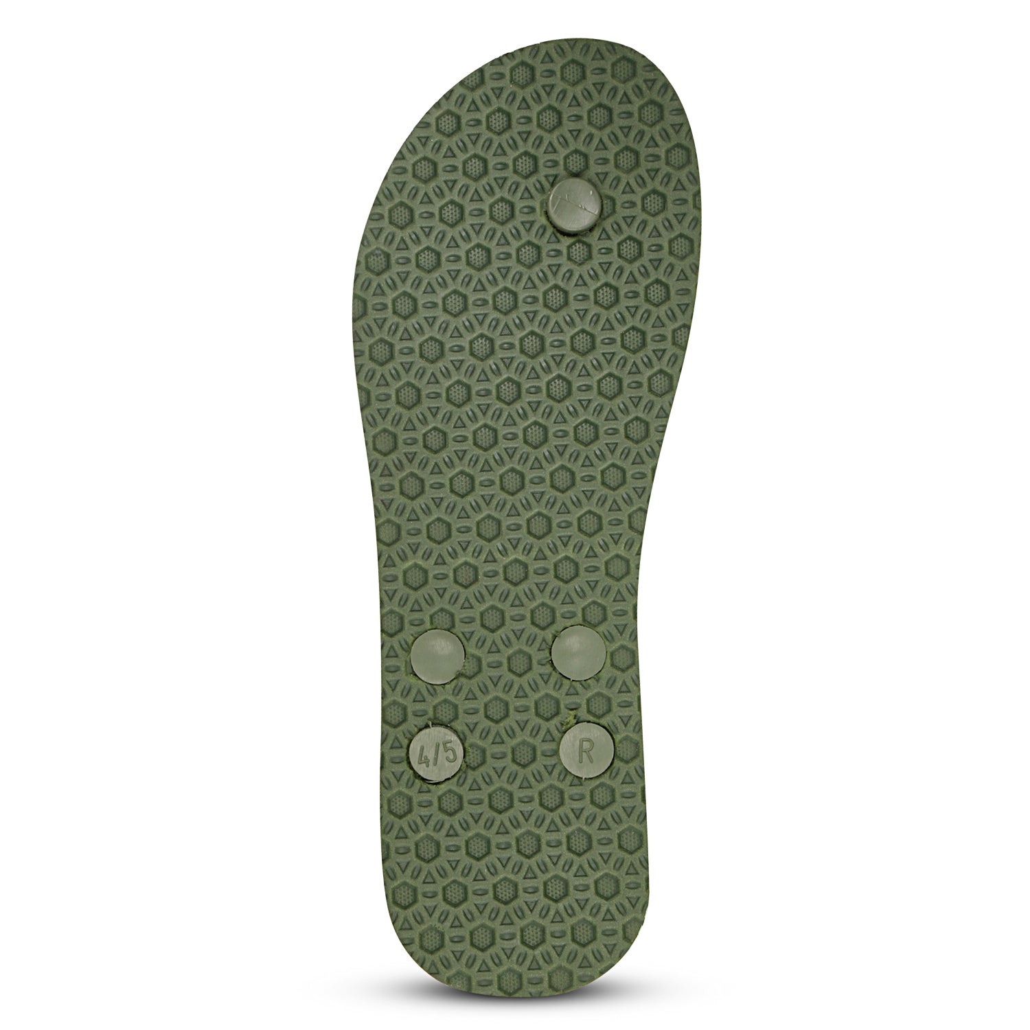 Women Flip Flops  (Beige, Green , 4)