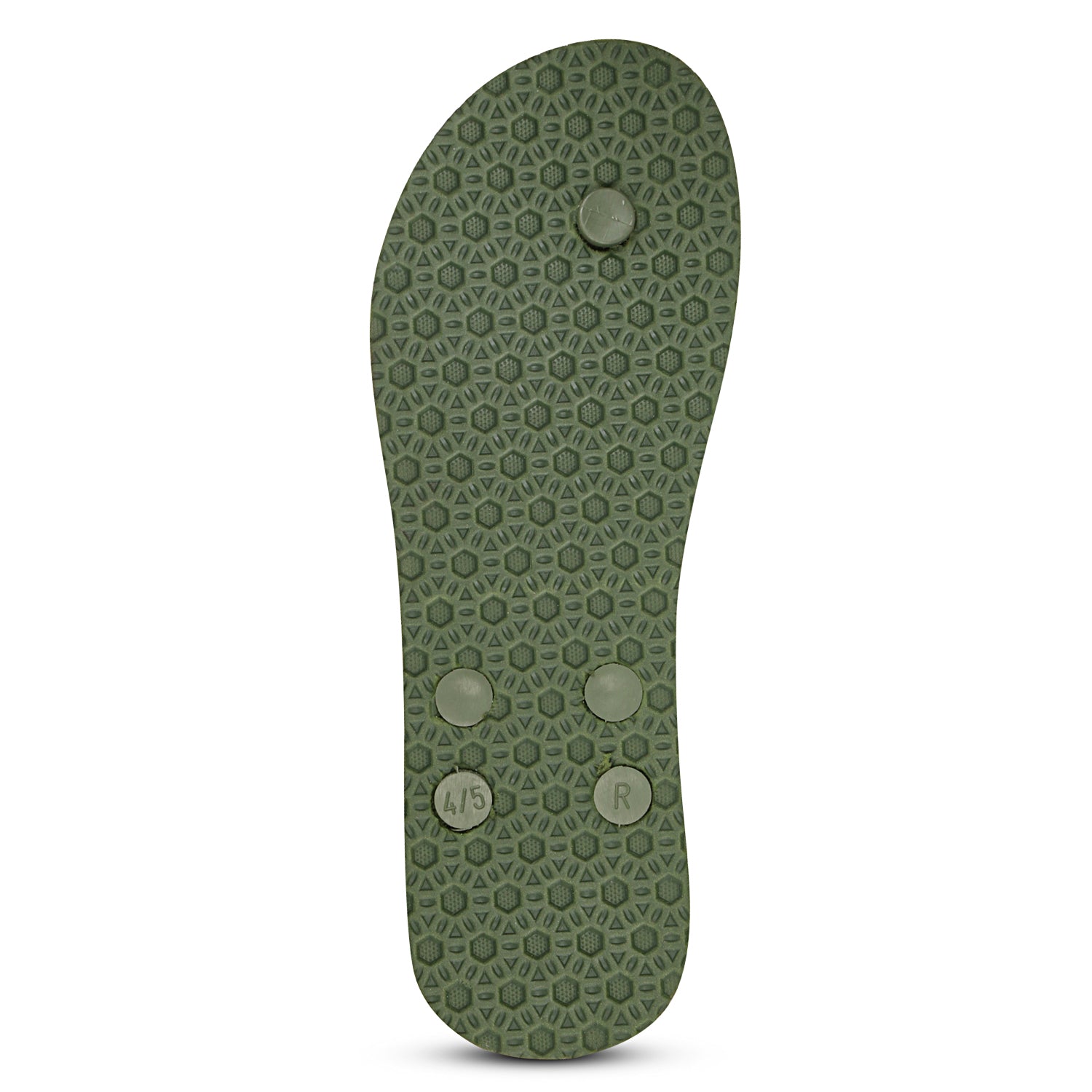 Women Flip Flops  (Beige, Green , 4)