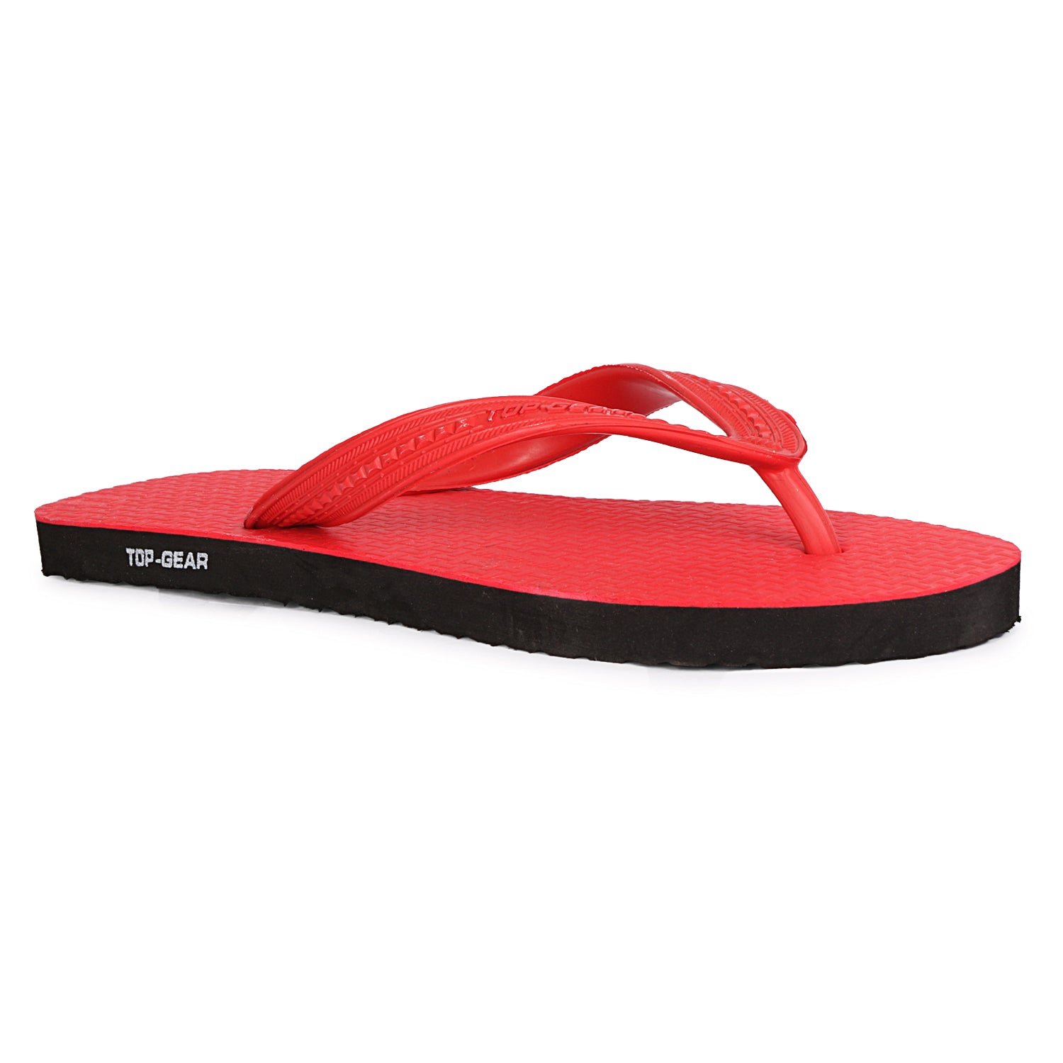 Men Flip Flops  (Red , 9)