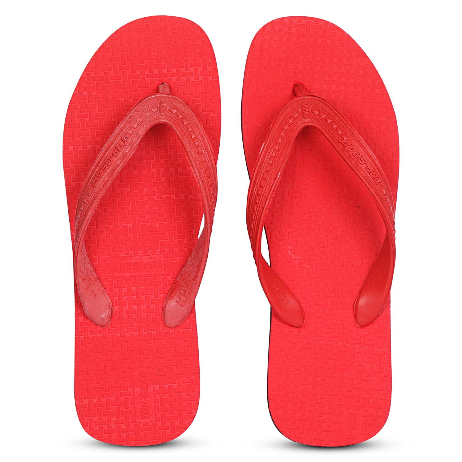 Men Flip Flops  (Red , 9)