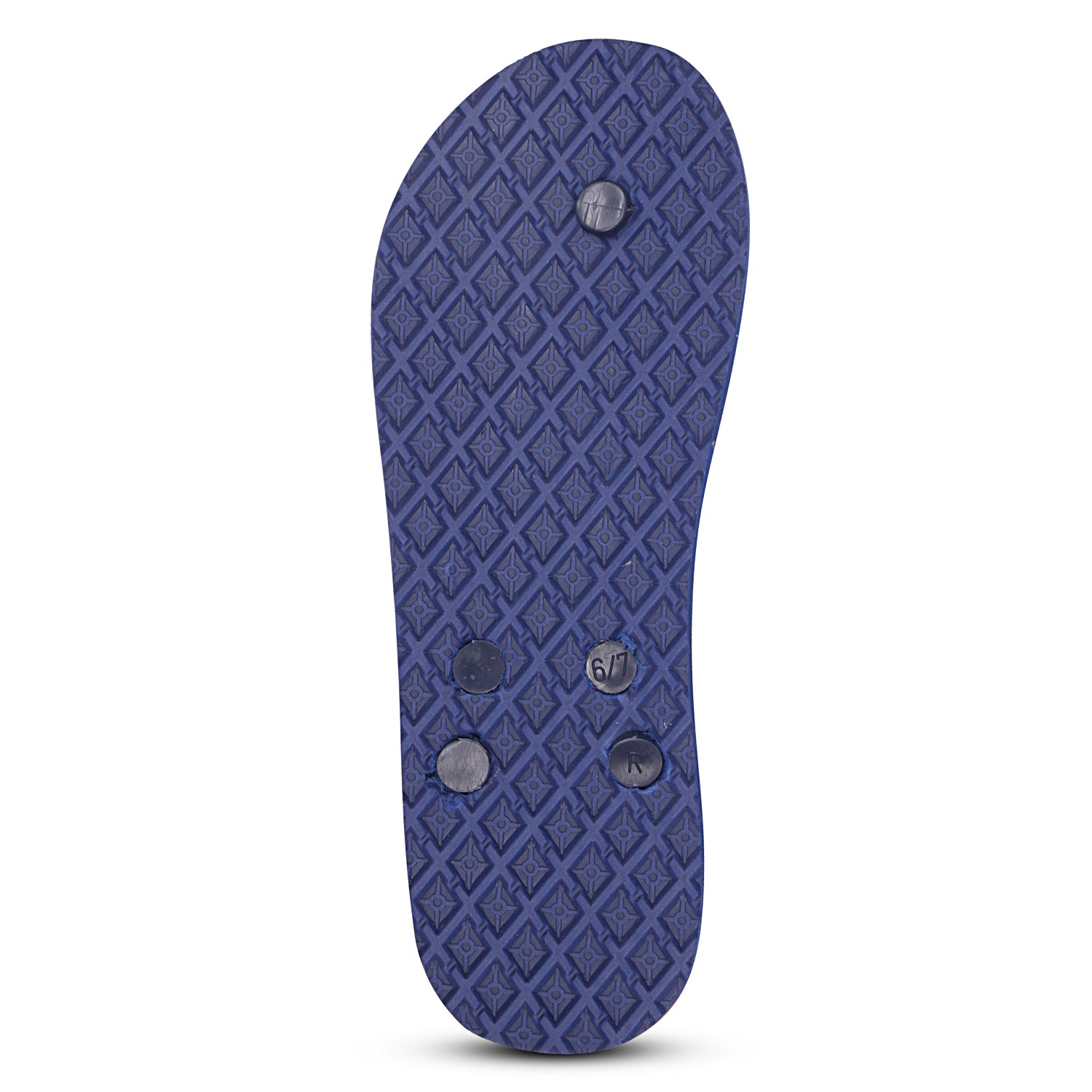 Men Flip Flops  (Tan, Navy , 9)