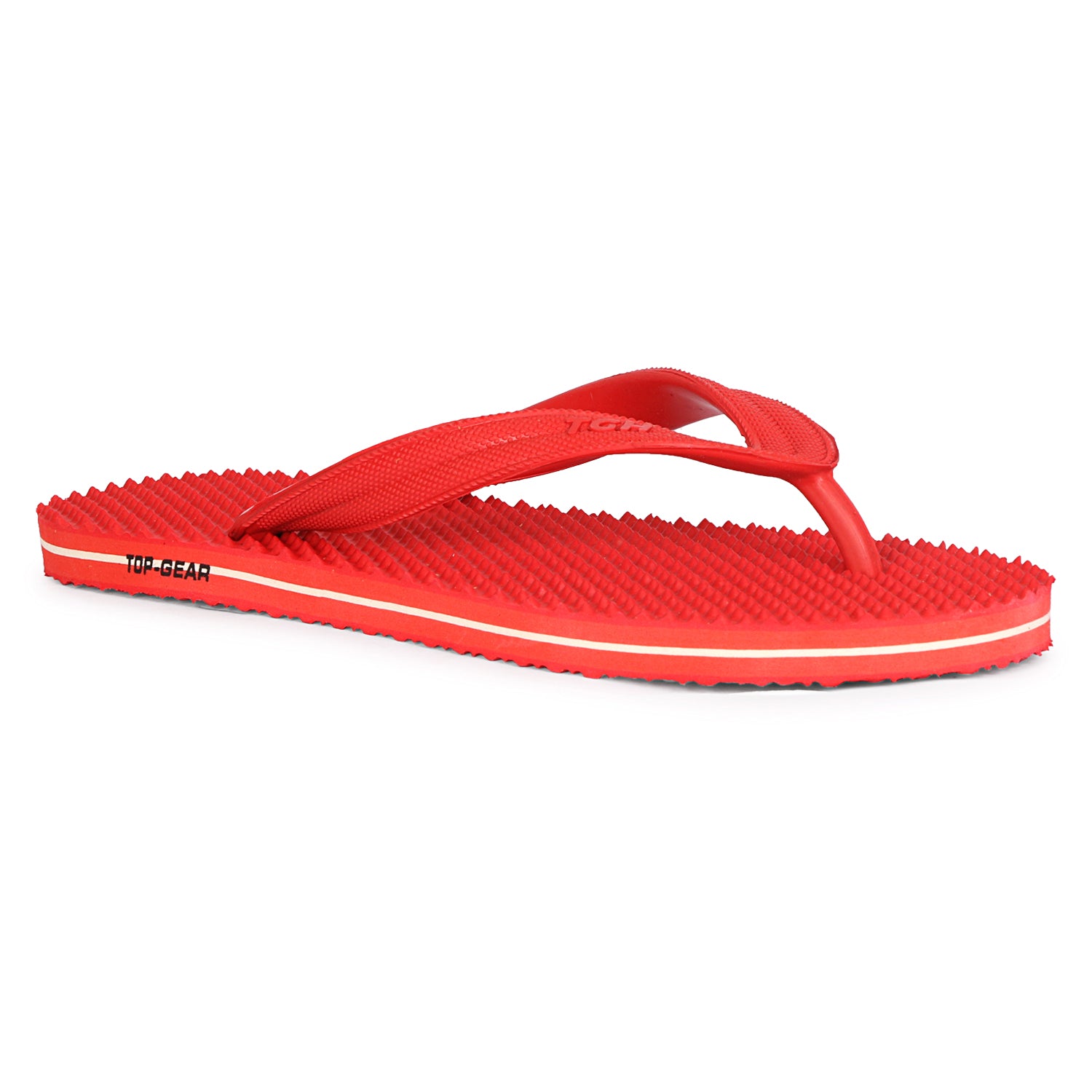 Men Flip Flops  (Red , 10)