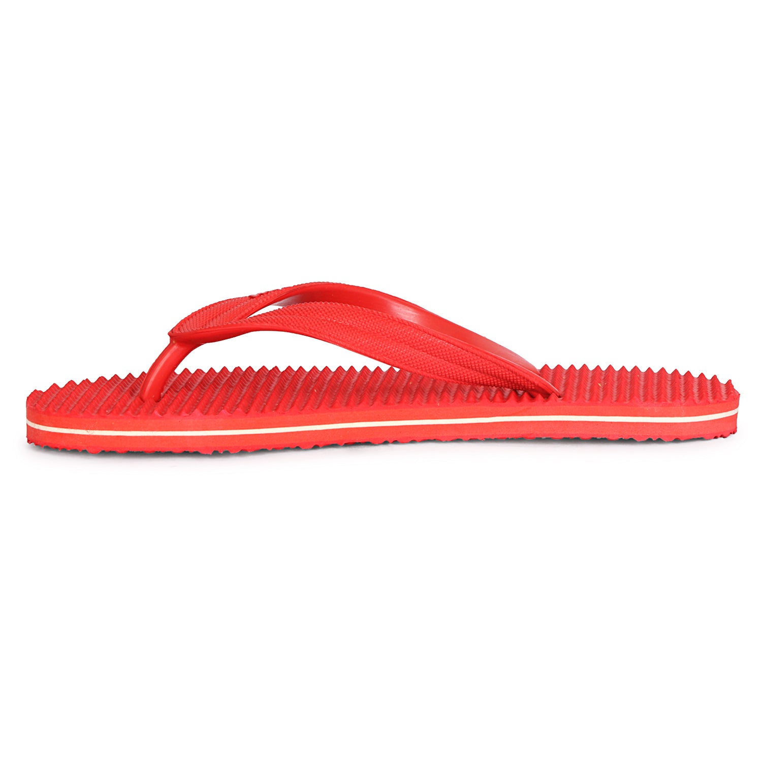 Men Flip Flops  (Red , 10)