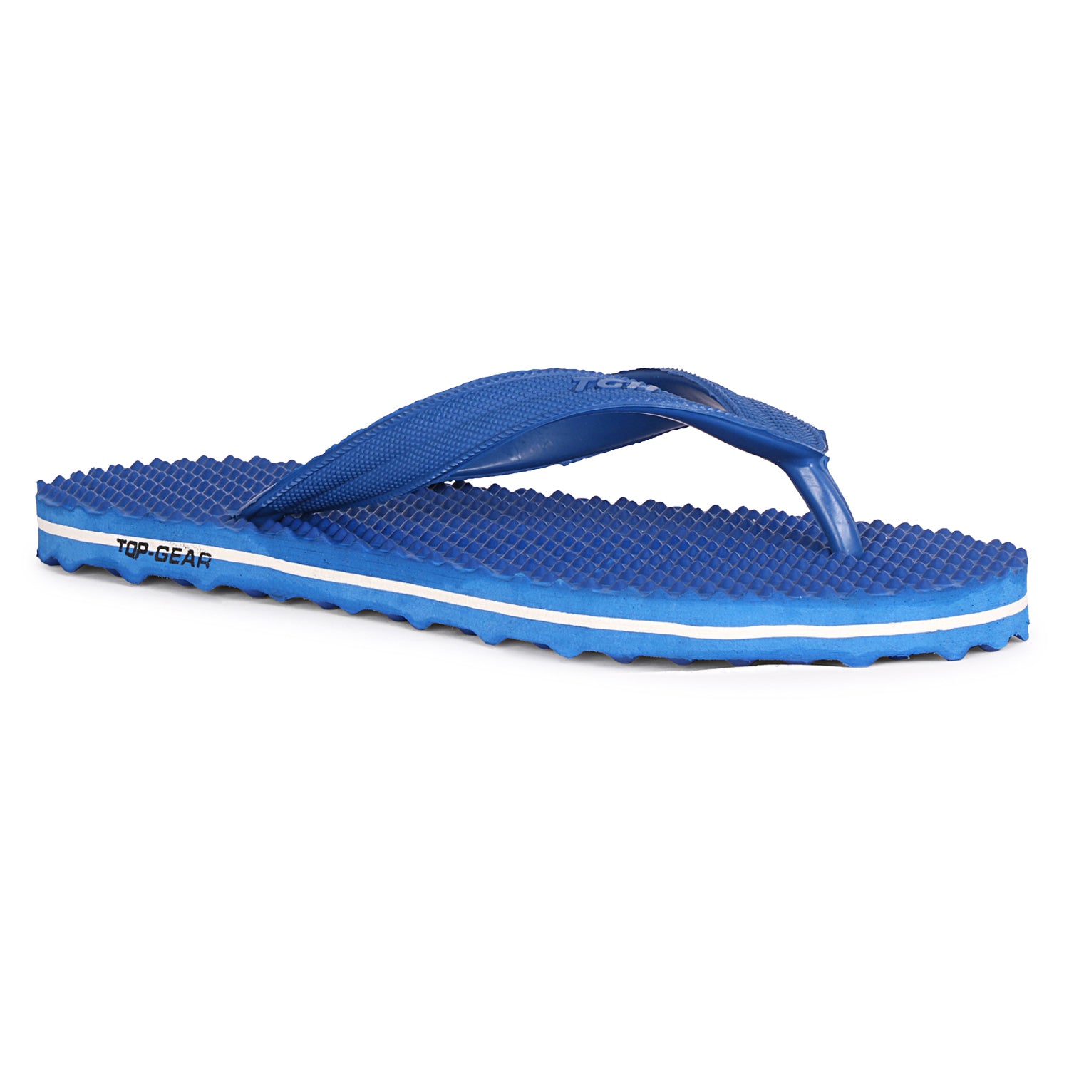 Men Flip Flops  (Blue , 10)