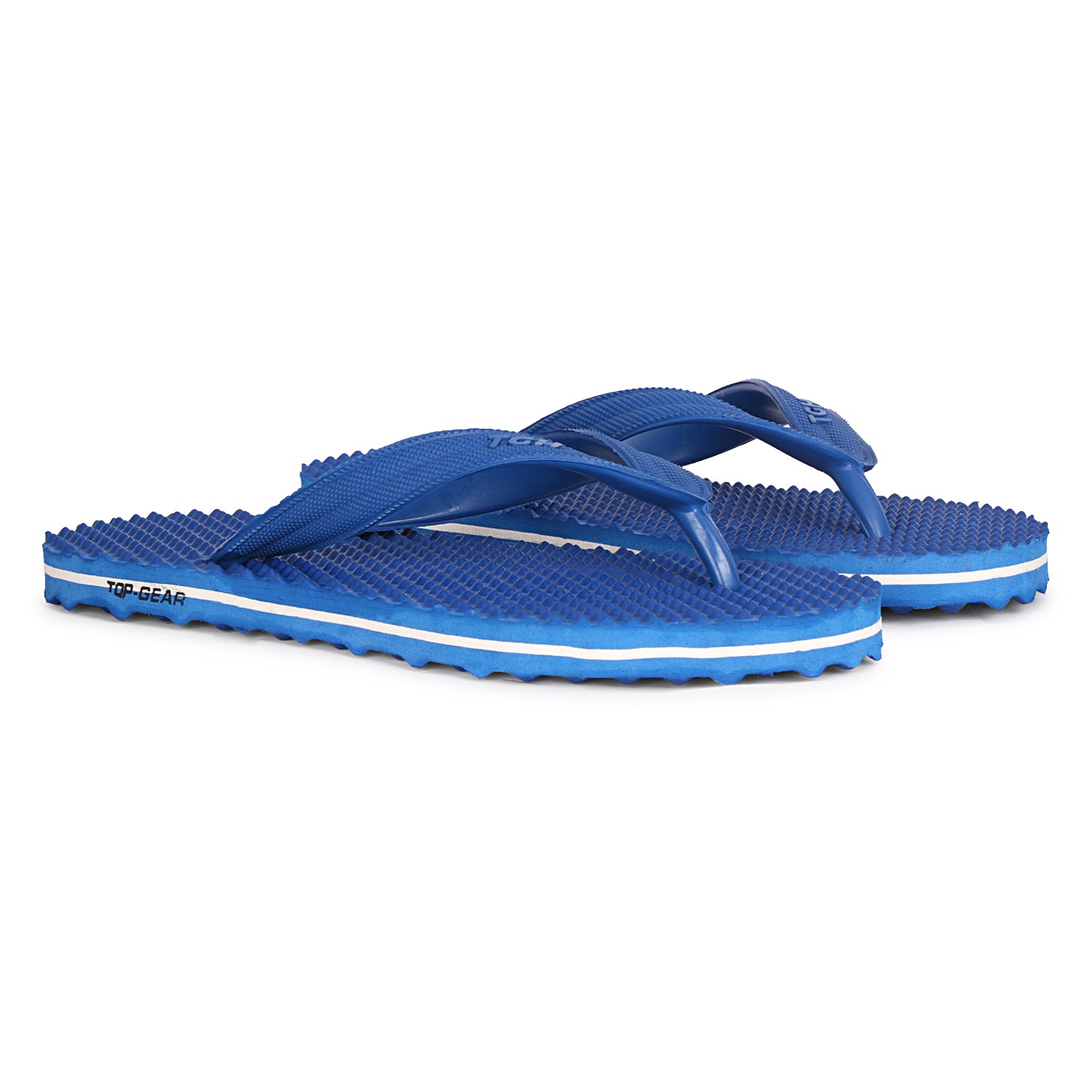 Men Flip Flops  (Blue , 10)