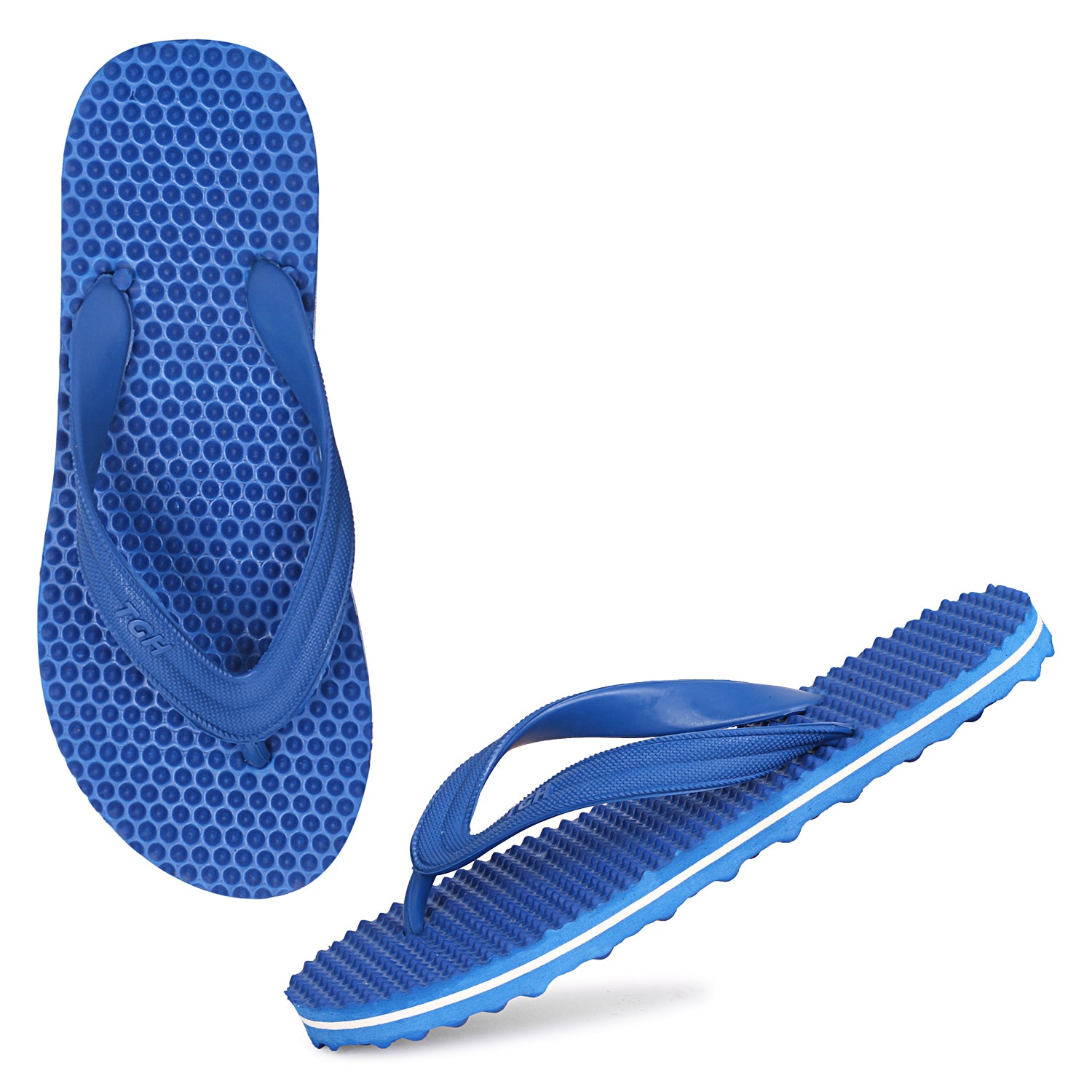 Men Flip Flops  (Blue , 10)
