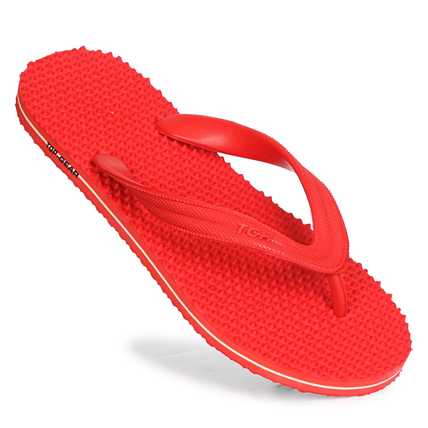 Men Flip Flops  (Red , 10)