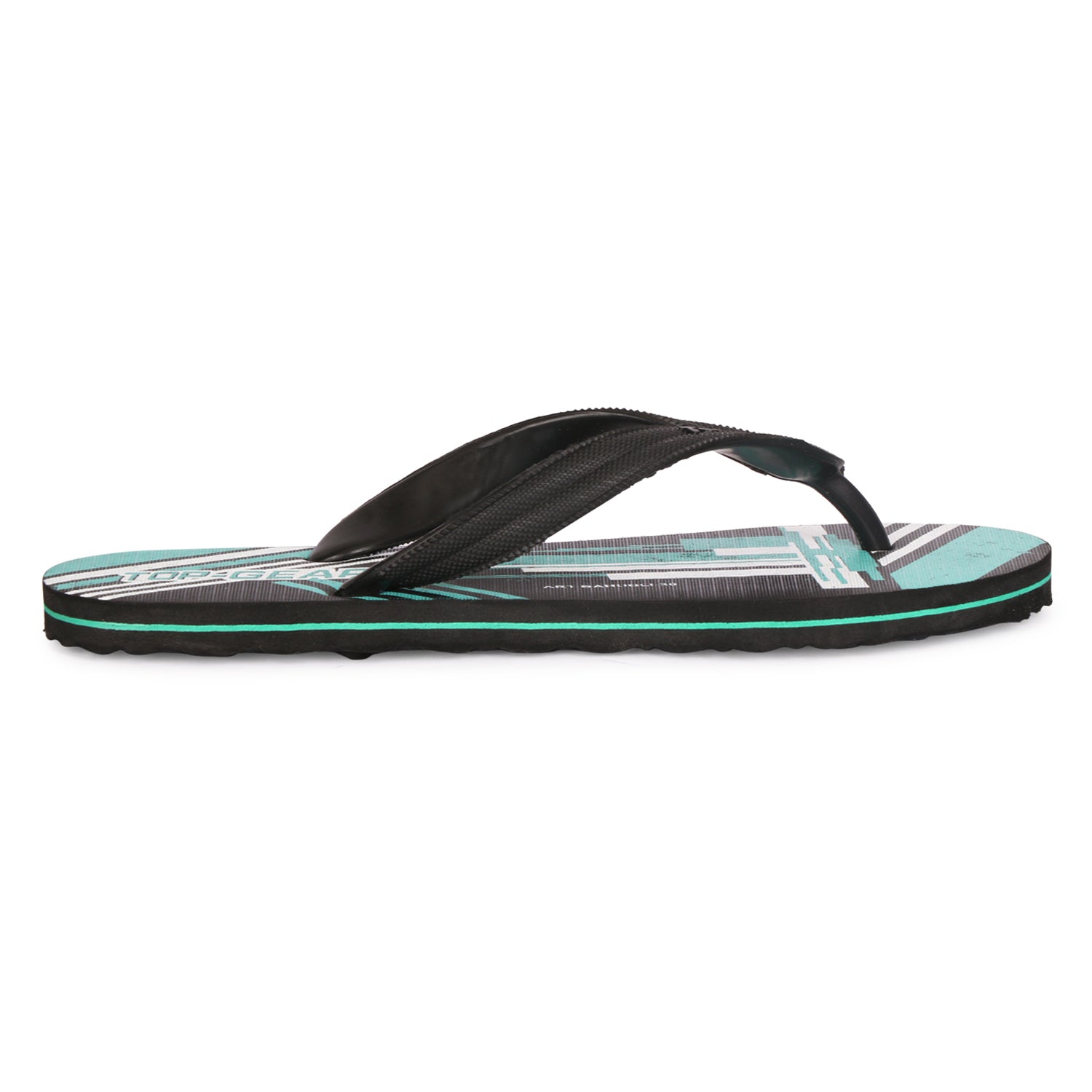 Men Flip Flops  (Blue, Black, White , 10)
