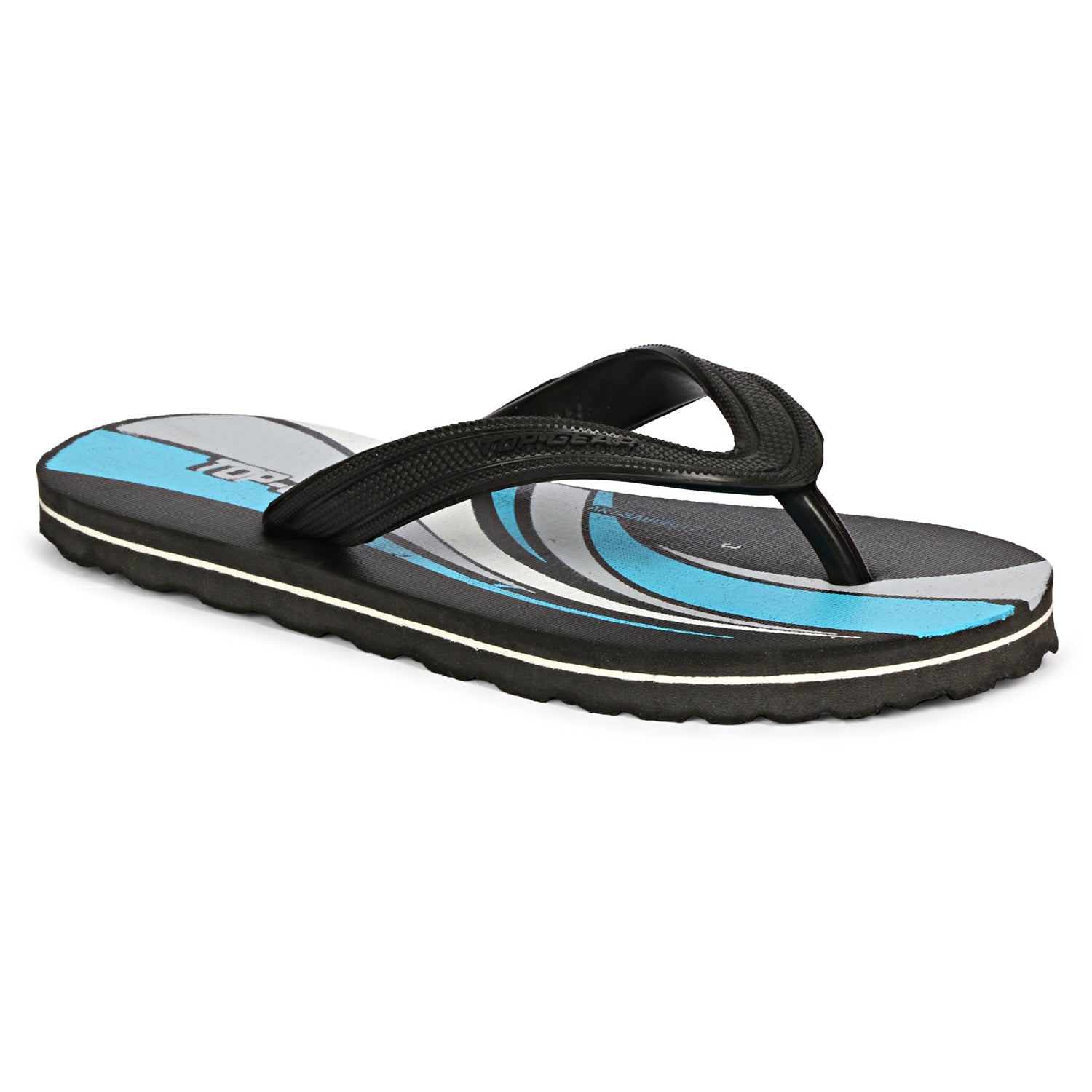 Boys & Girls Slip On Slipper Flip Flop  (Black & Blue)