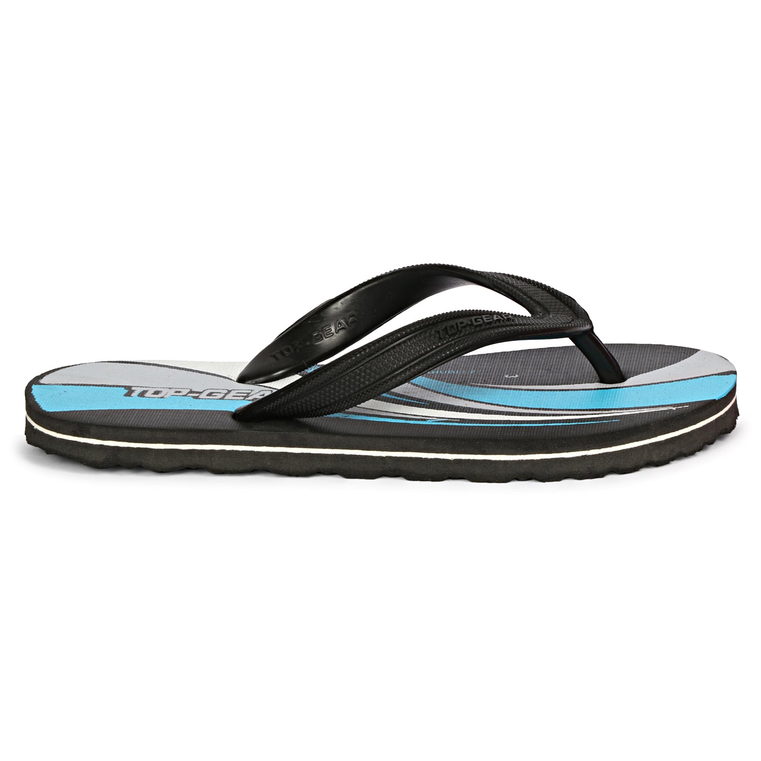 Boys & Girls Slip On Slipper Flip Flop  (Black & Blue)