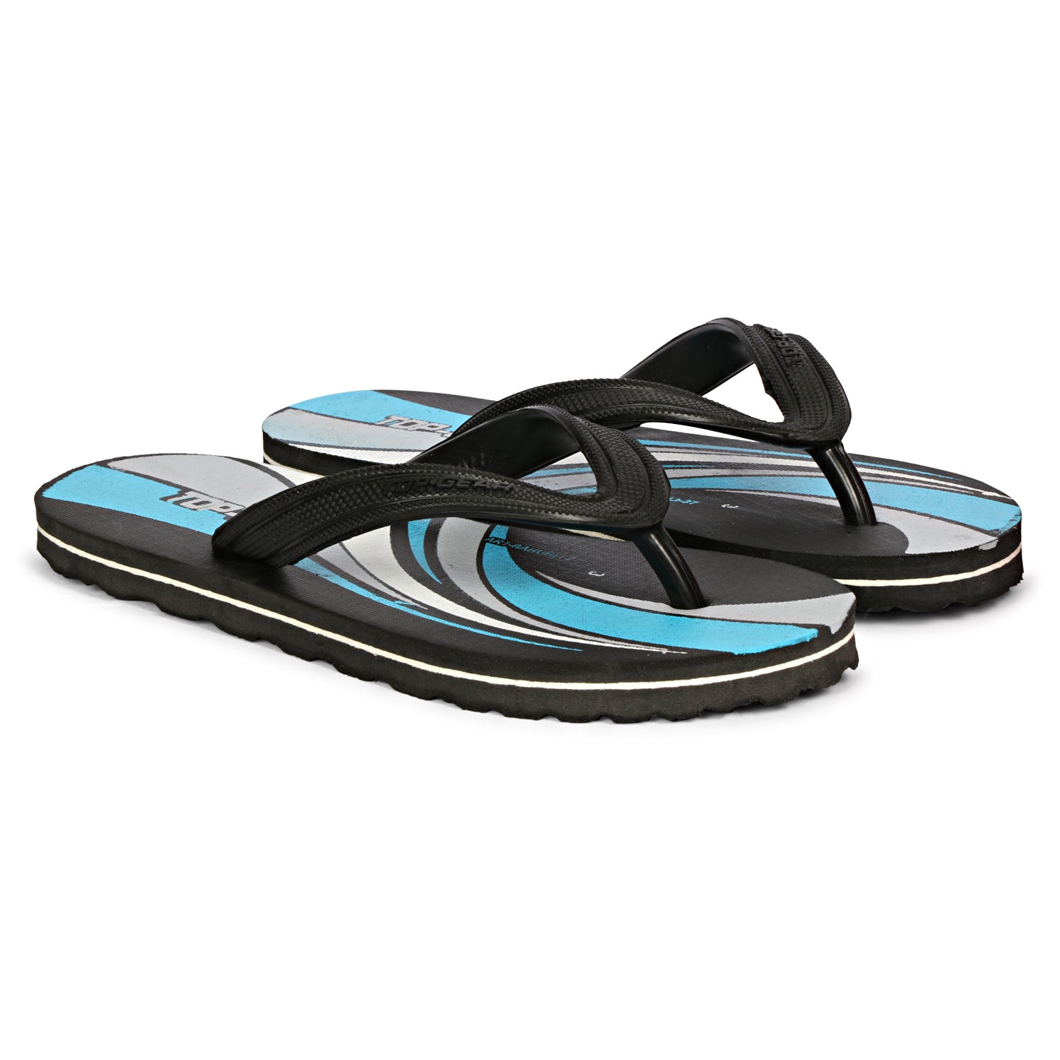 Boys & Girls Slip On Slipper Flip Flop  (Black & Blue)
