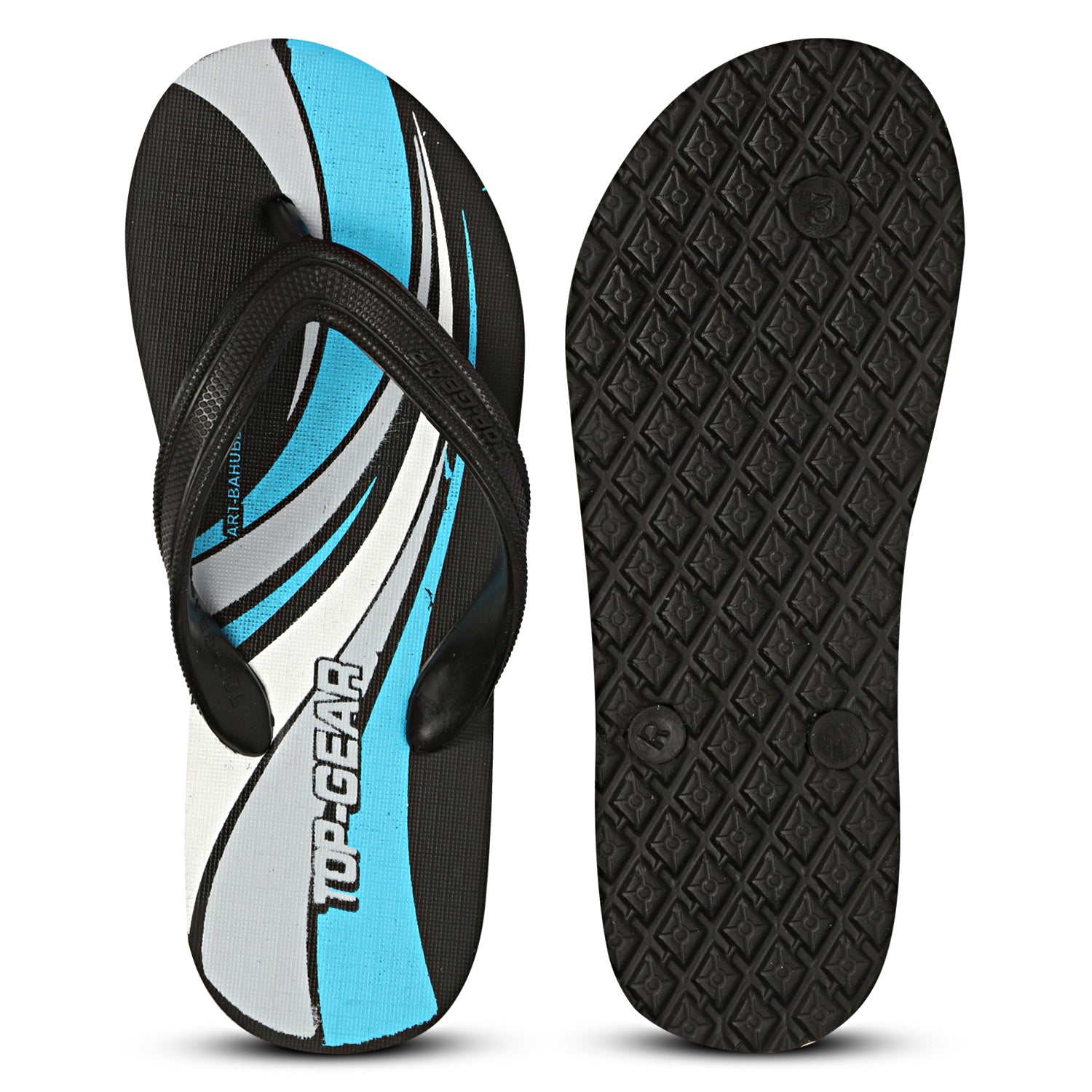 Boys & Girls Slip On Slipper Flip Flop  (Black & Blue)