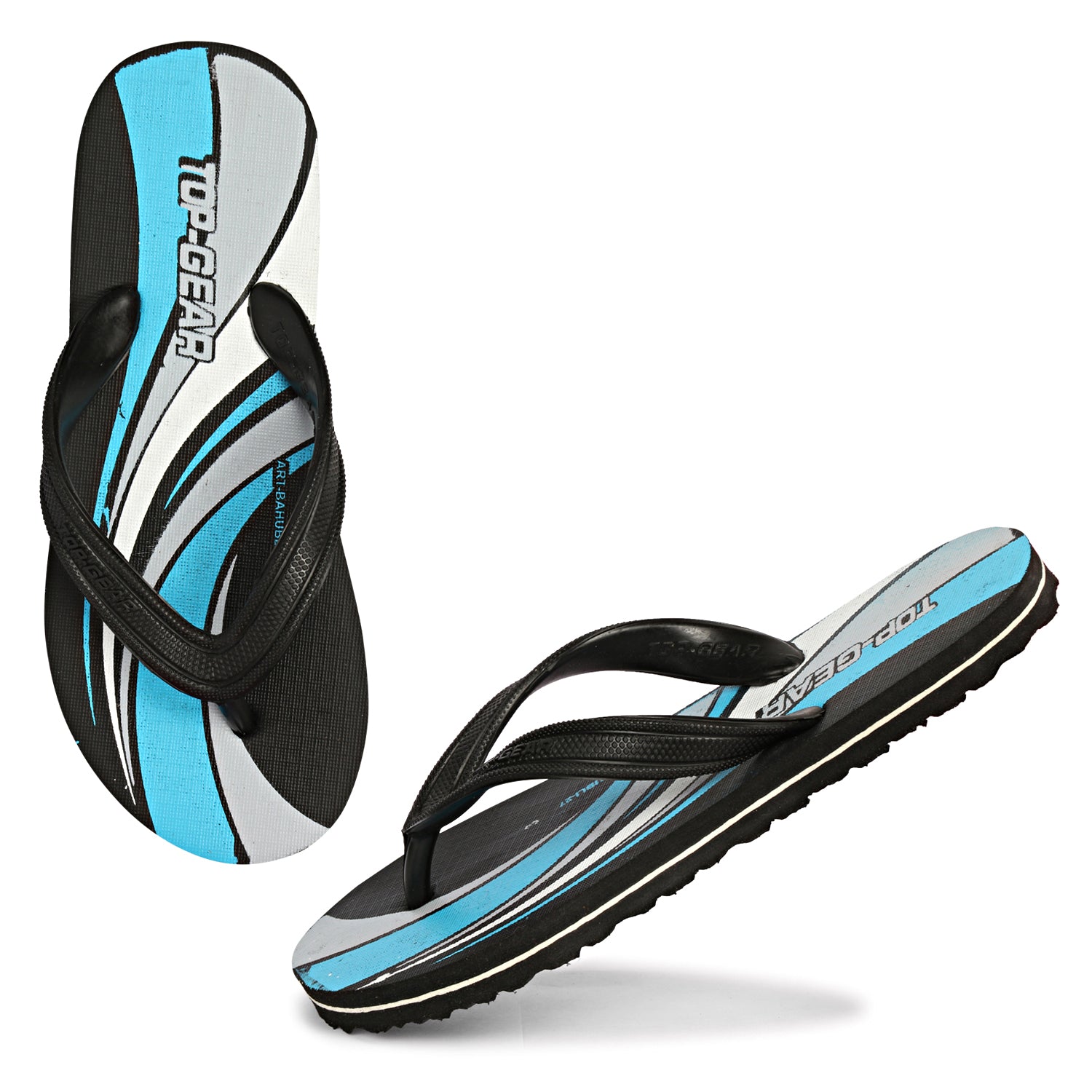 Boys & Girls Slip On Slipper Flip Flop  (Black & Blue)