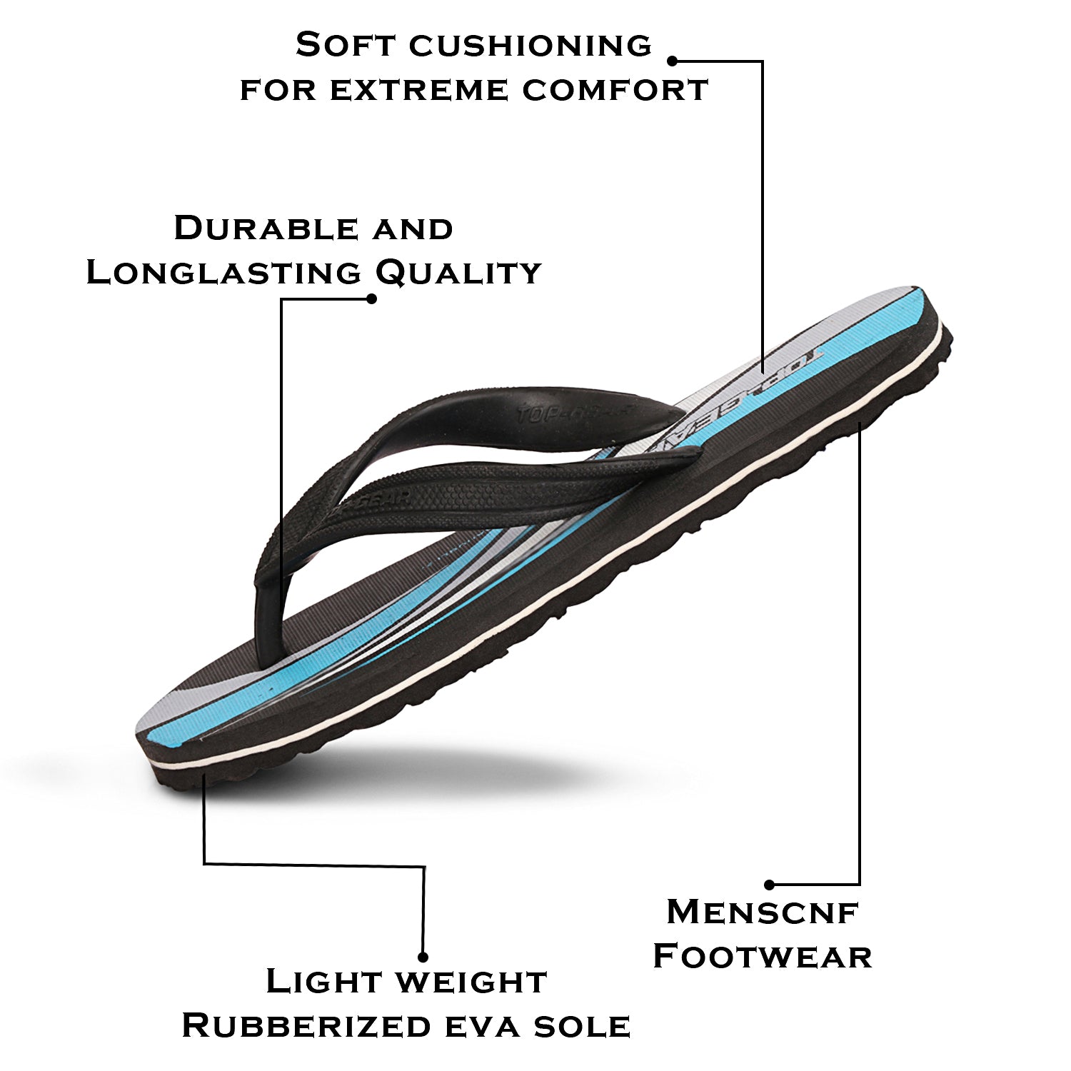 Men Flip Flops  (Multicolor , 9)
