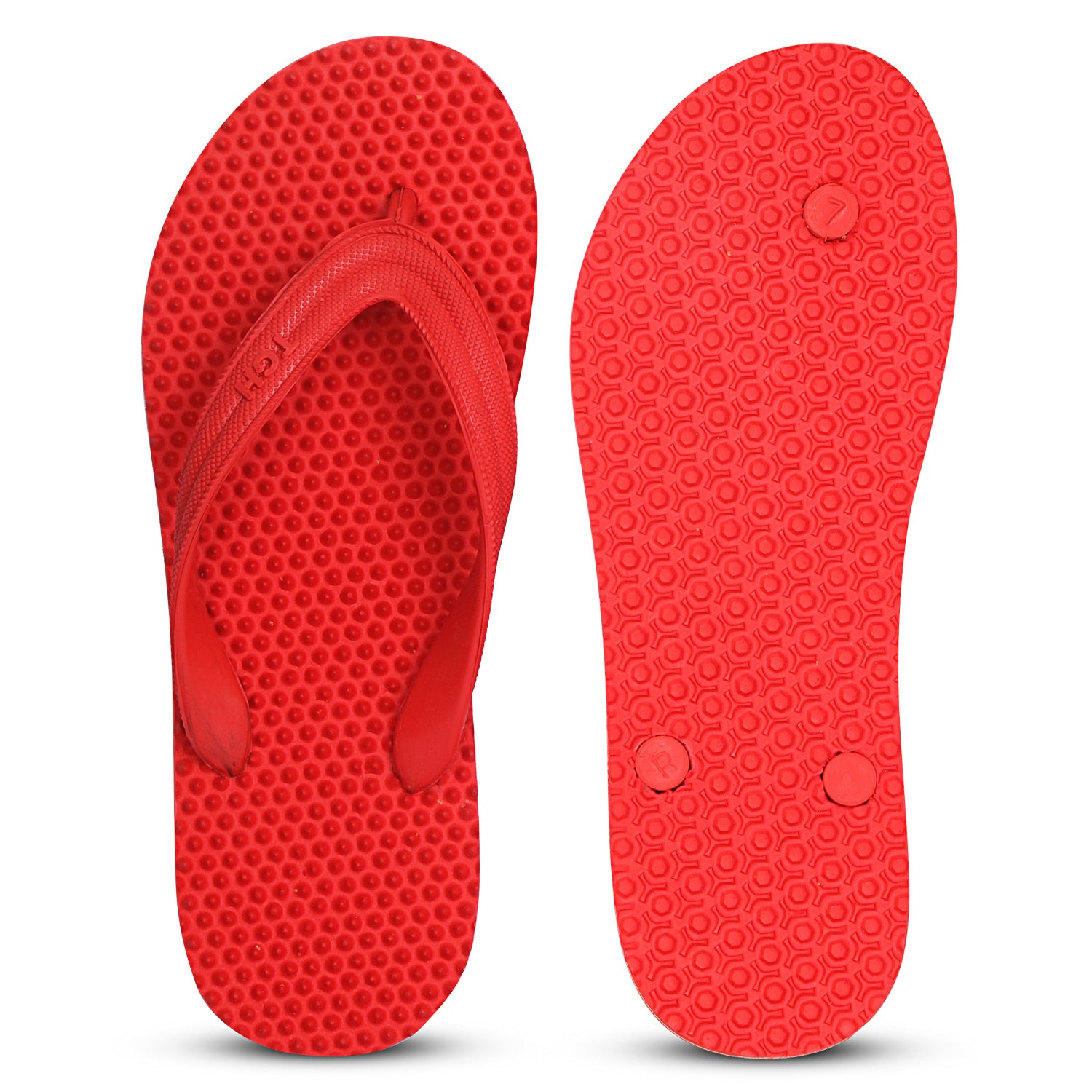 Men Flip Flops  (Red , 10)