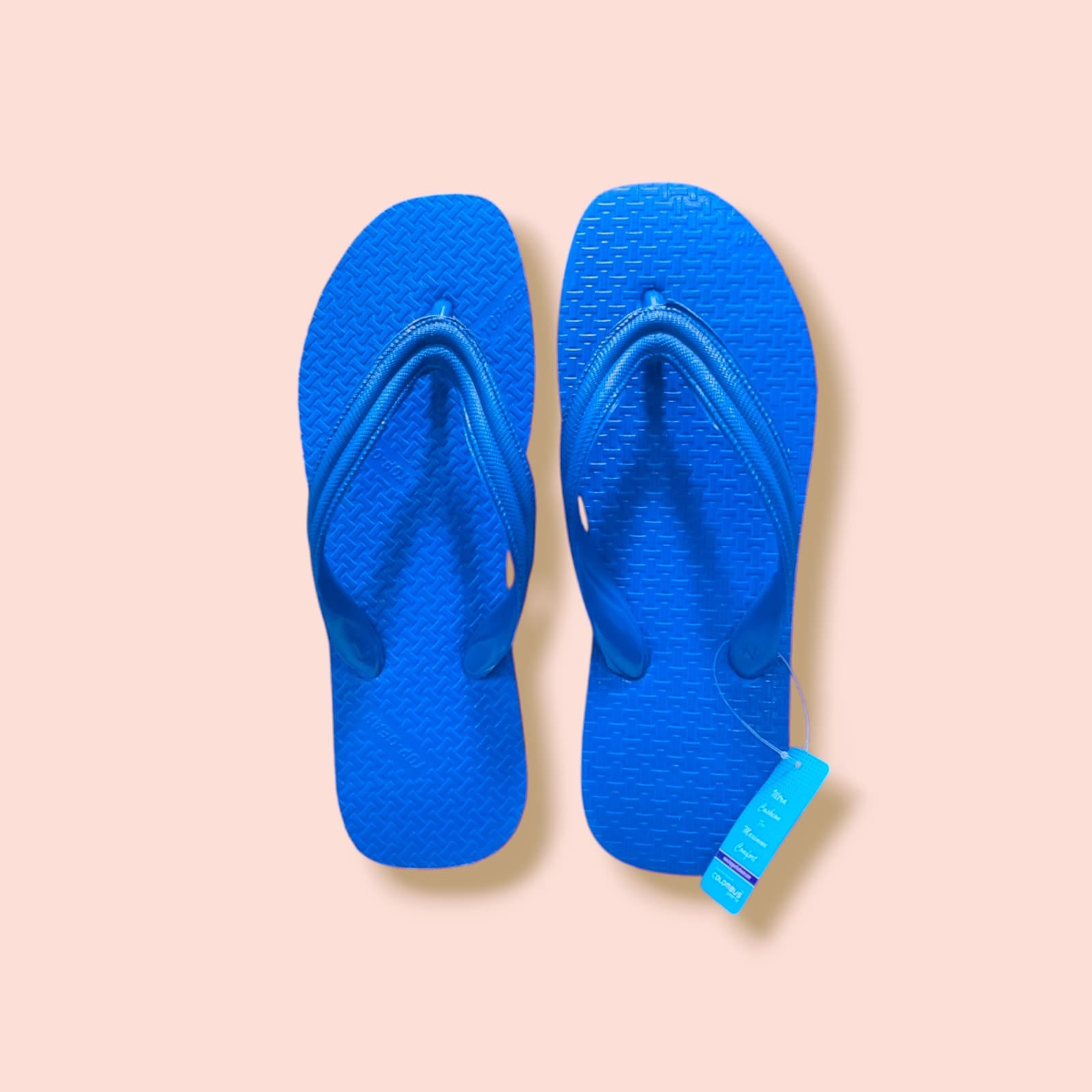 Men Flip Flops  (Blue , 10)