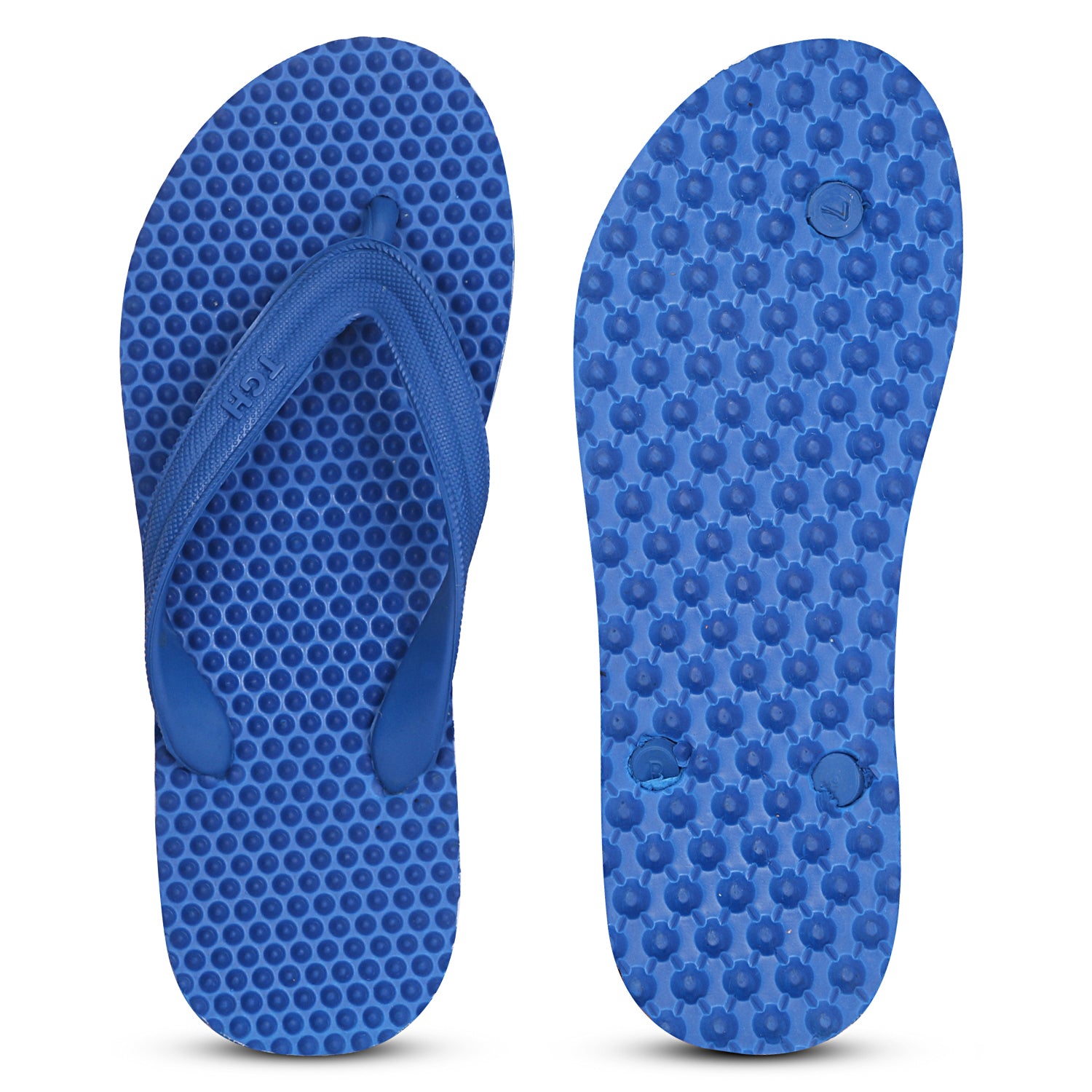 Men Flip Flops  (Blue , 10)