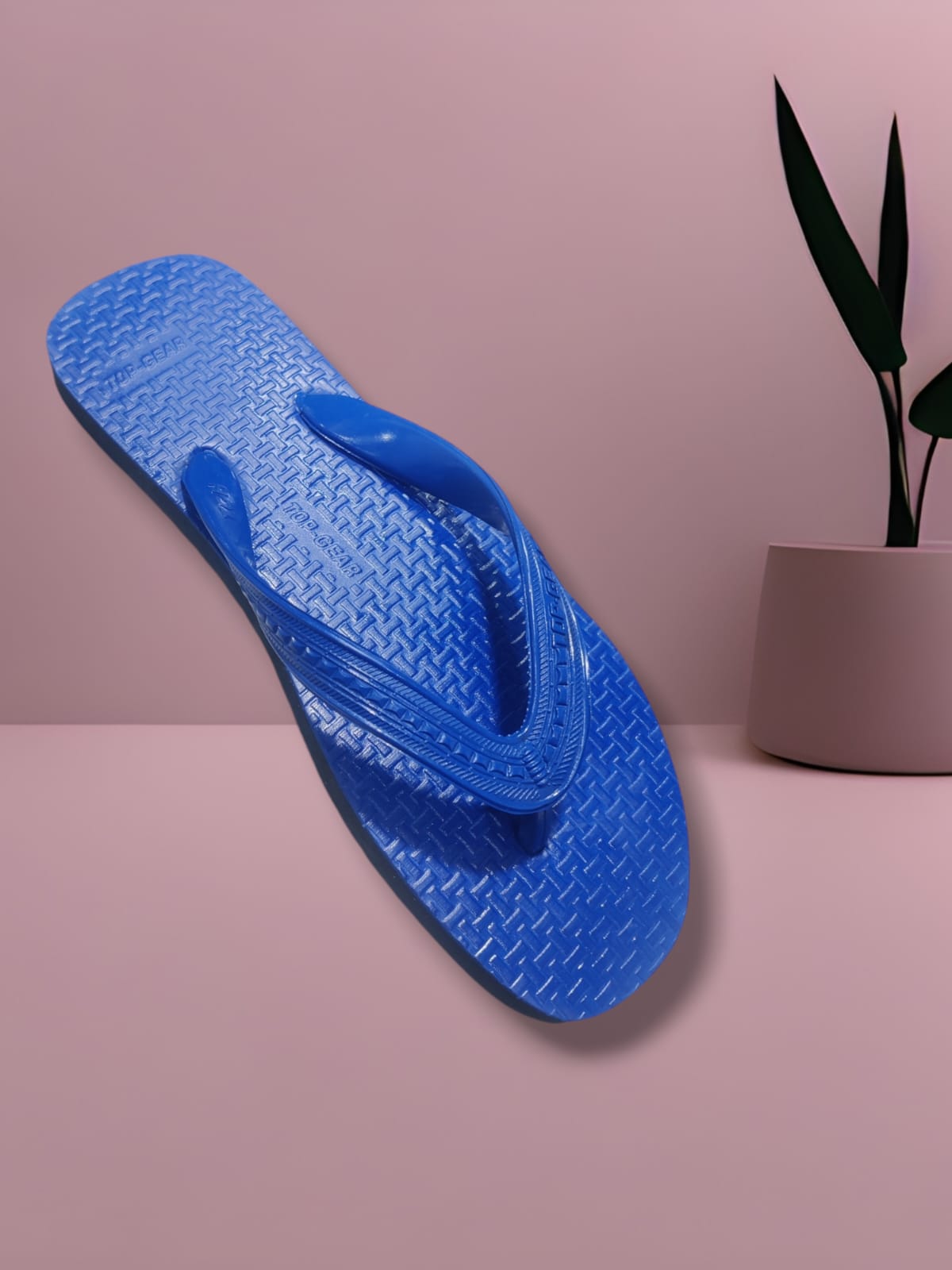 Men Flip Flops  (Blue , 10)