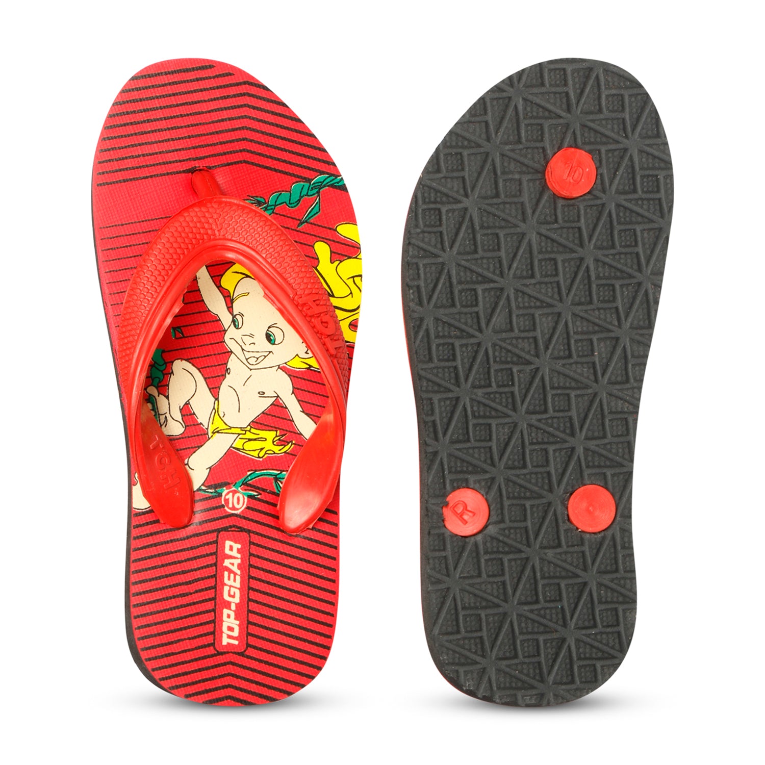 Boys & Girls Slip On Slipper Flip Flop  (Multicolor Yellow)